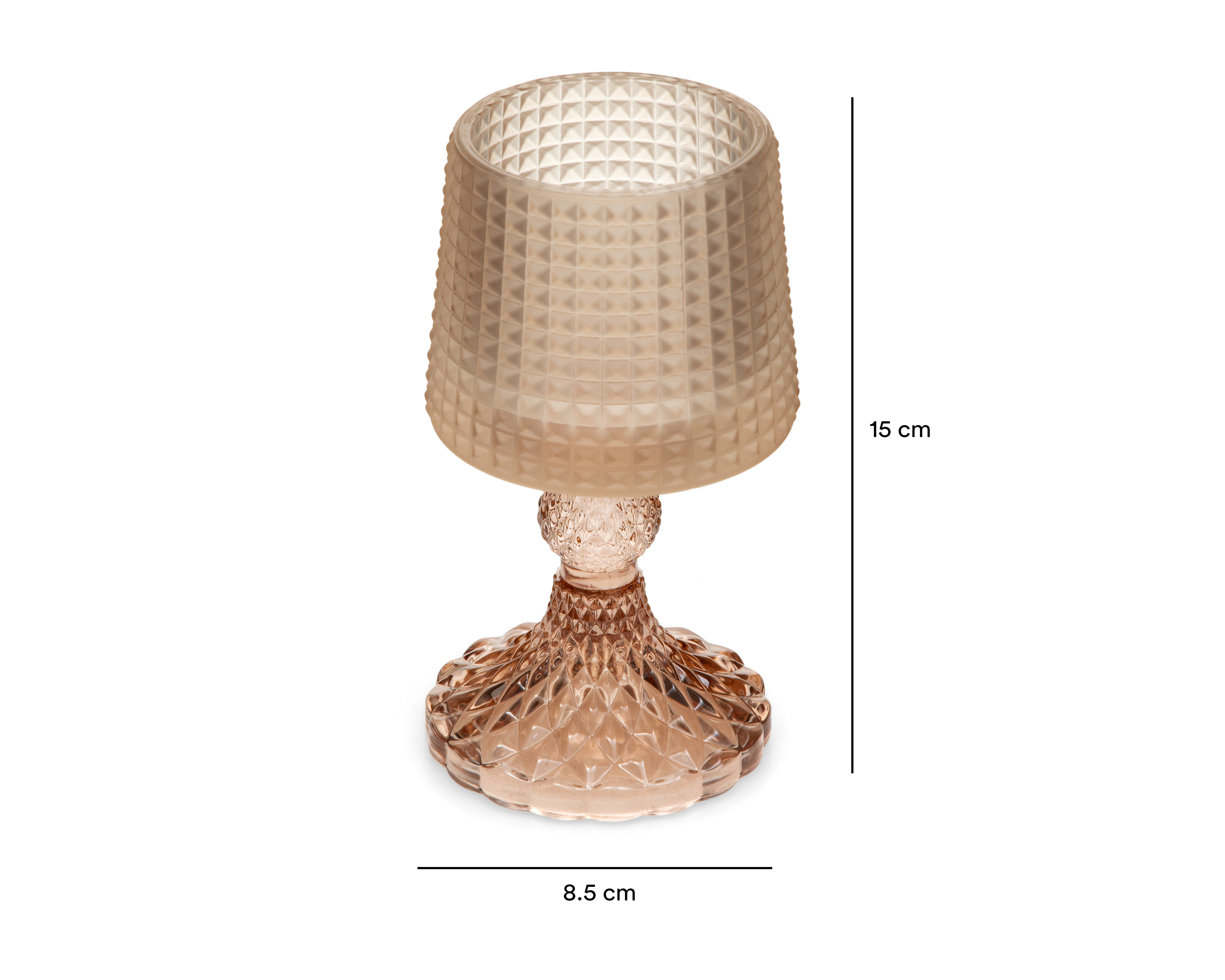 Foto 6 pulgar | Foto 5 | Candelero de Copa Ginna de Vidrio