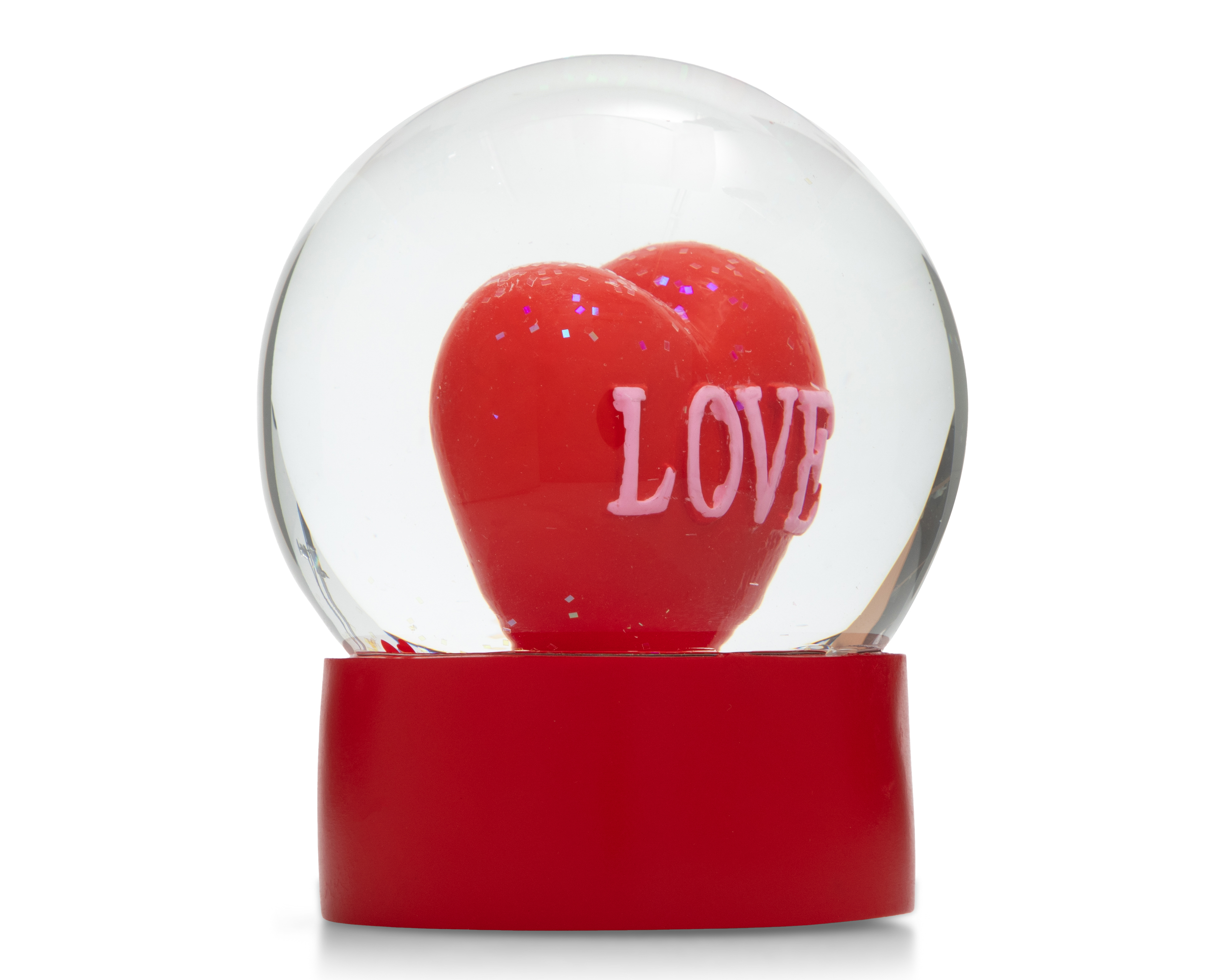 Esfera de Agua Love de Vidrio