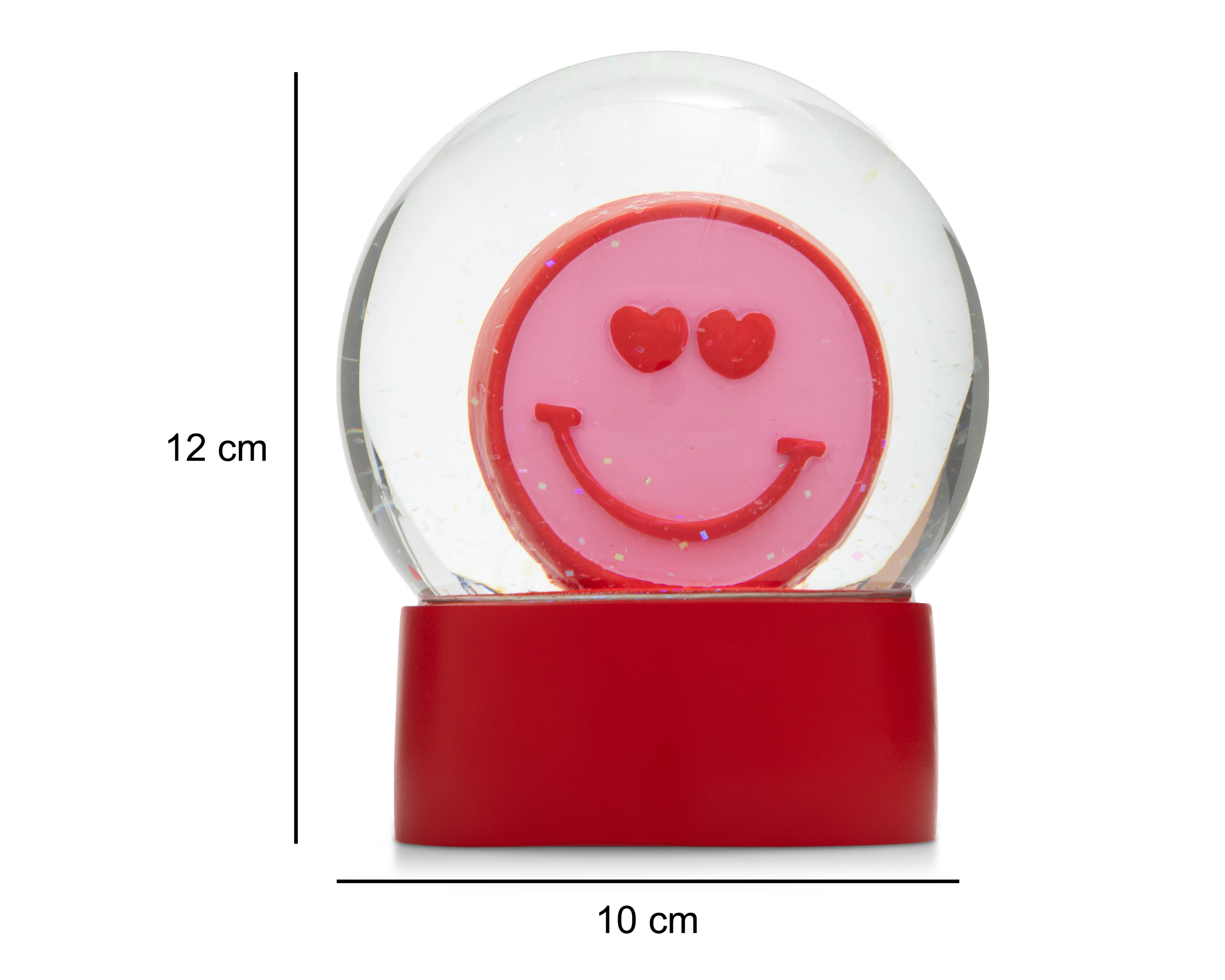 Foto 7 pulgar | Foto 6 | Esfera de Agua Happy Face de Vidrio