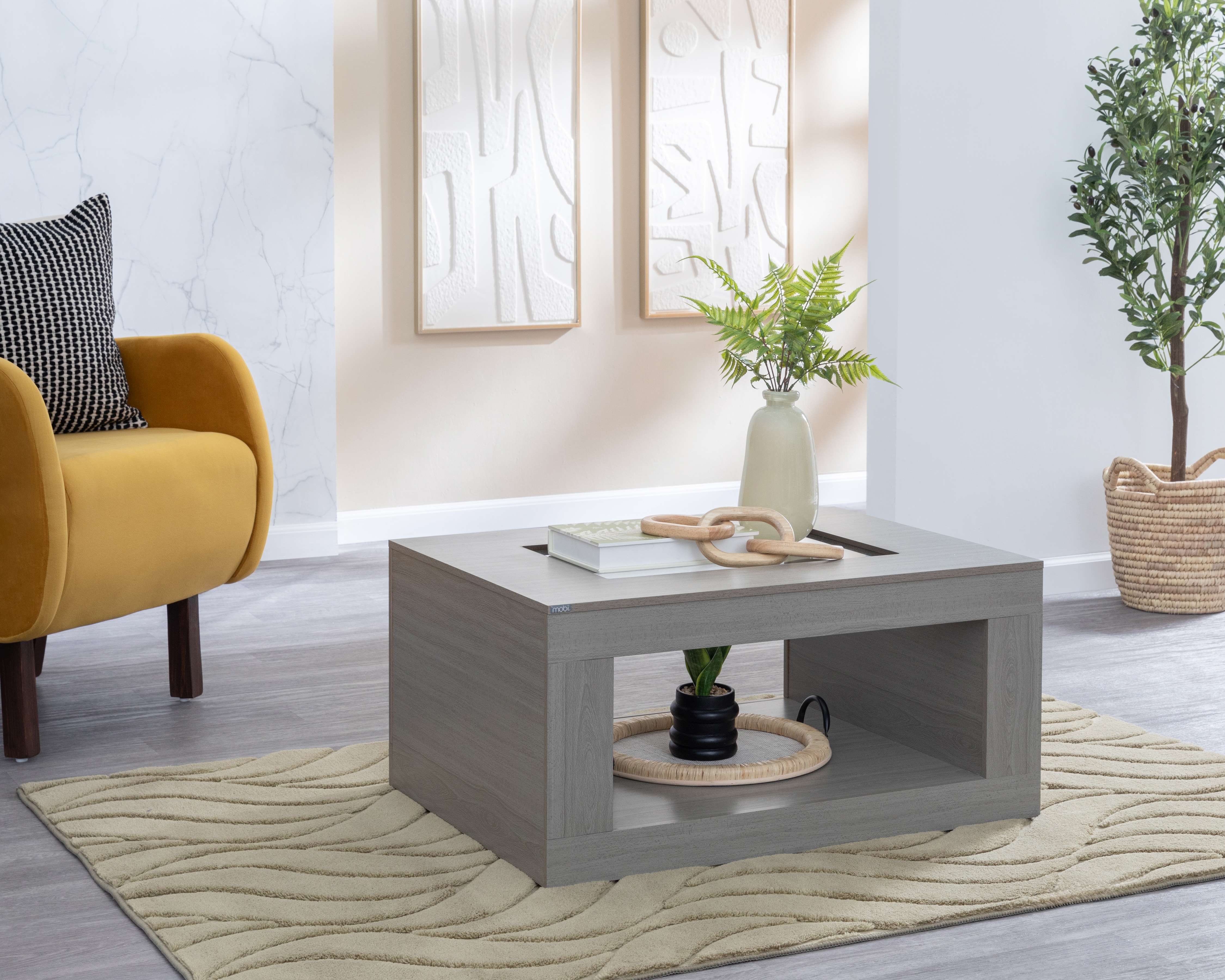 Mesa de Centro Mobi Mariana Gris