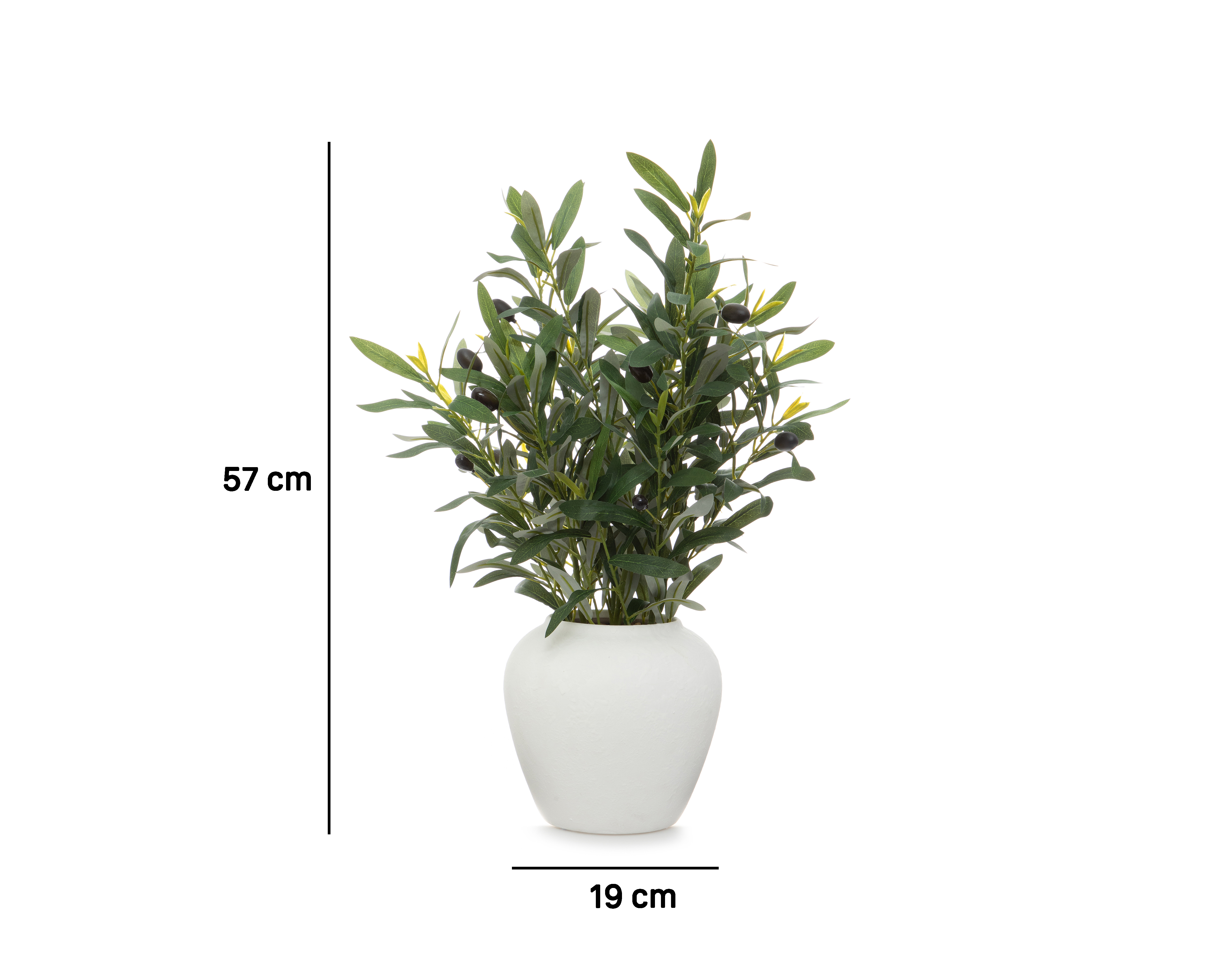 Foto 5 | Foto 5 | Olivo Artificial con Maceta Starhaus 57 cm