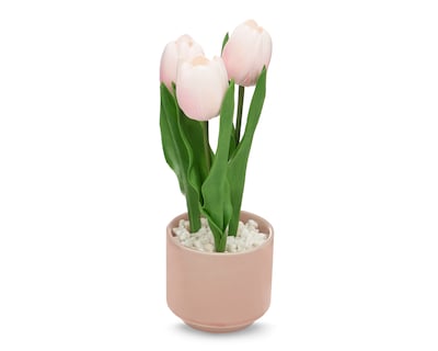 Foto 2 | Foto 2 | Tulipán Artificial con Maceta Rose 30 cm