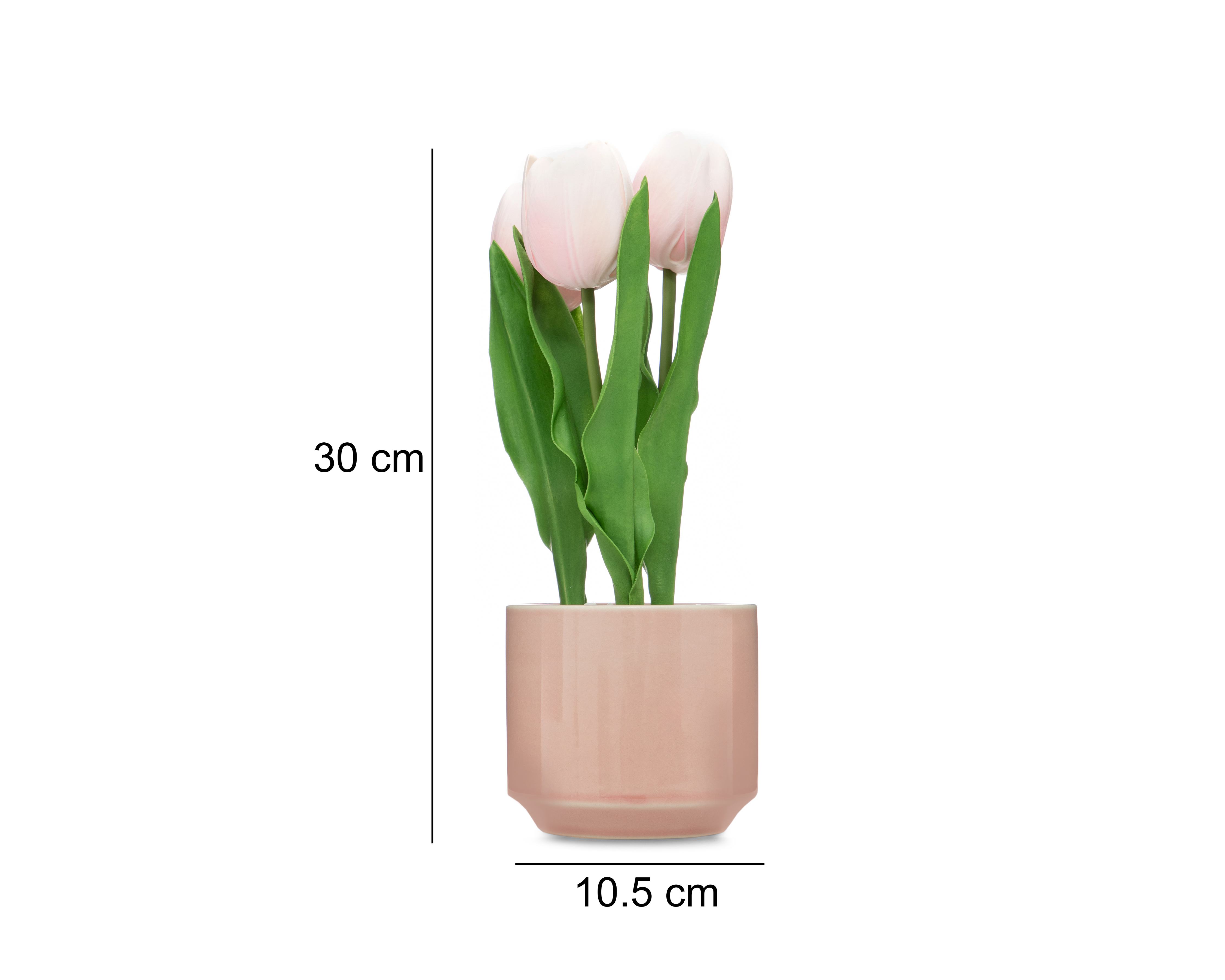 Foto 6 pulgar | Foto 5 | Tulipán Artificial con Maceta Rose 30 cm