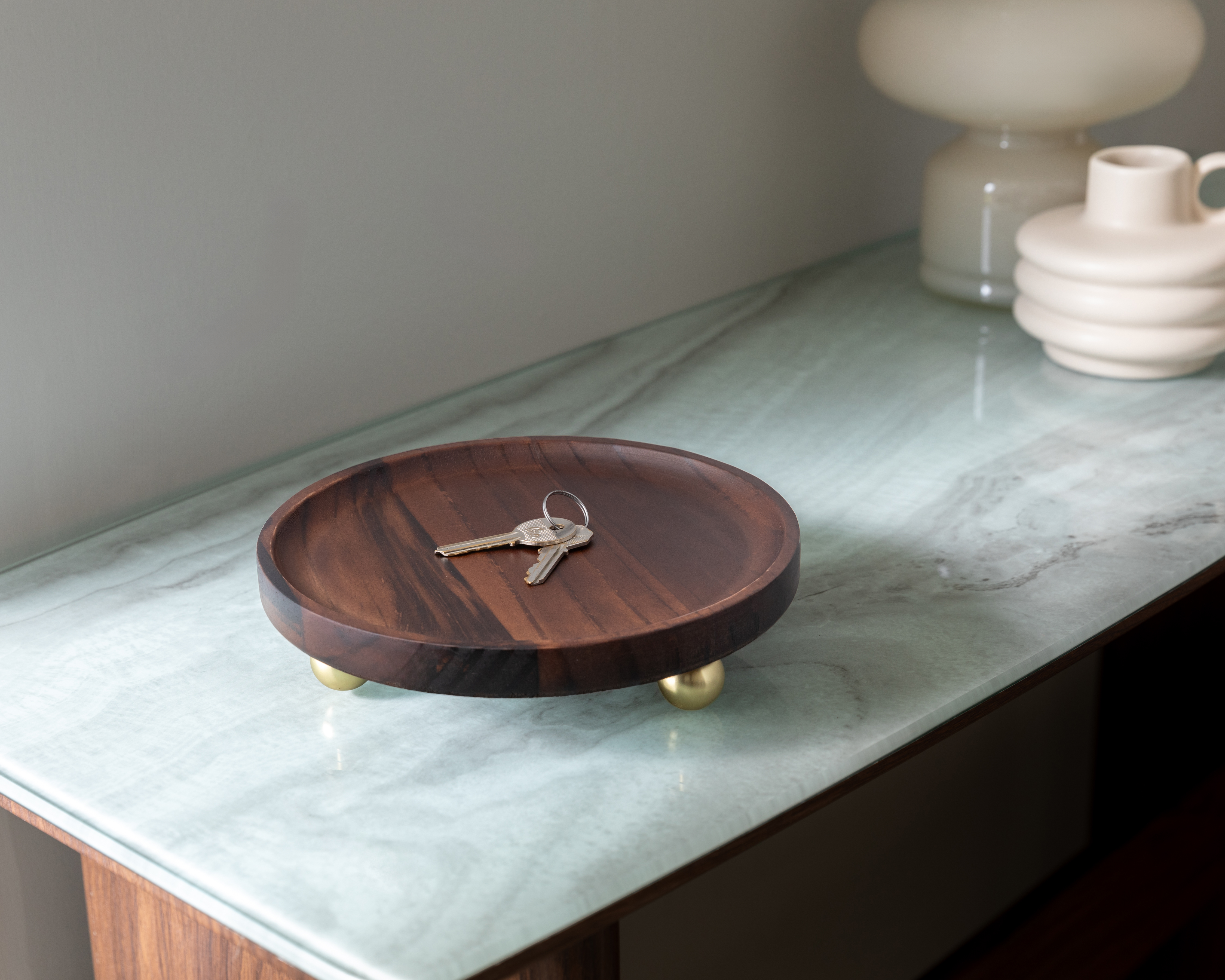 Foto 5 pulgar | Foto 4 | Charola Decorativa Redonda Tirza de Madera