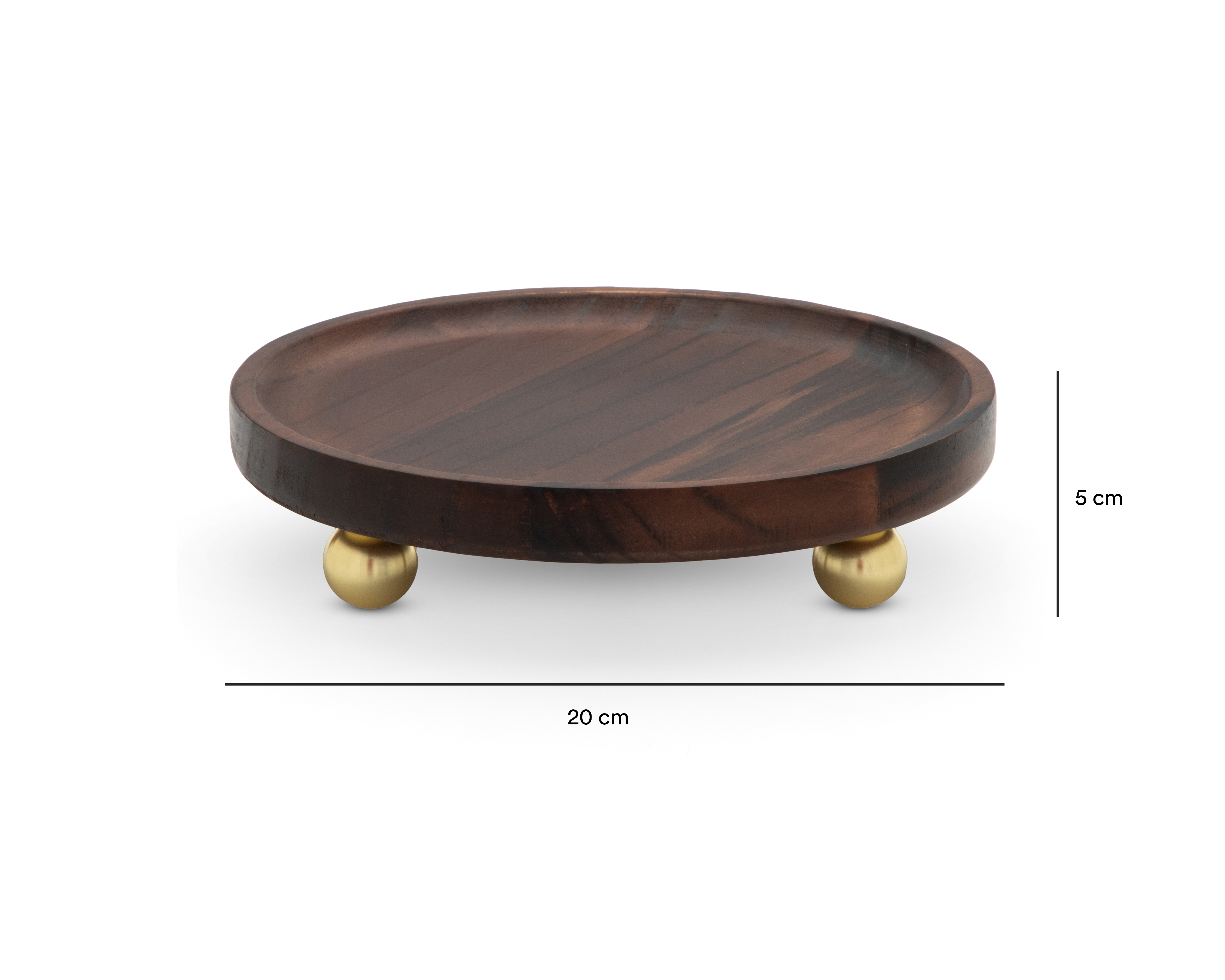 Foto 6 pulgar | Foto 5 | Charola Decorativa Redonda Tirza de Madera