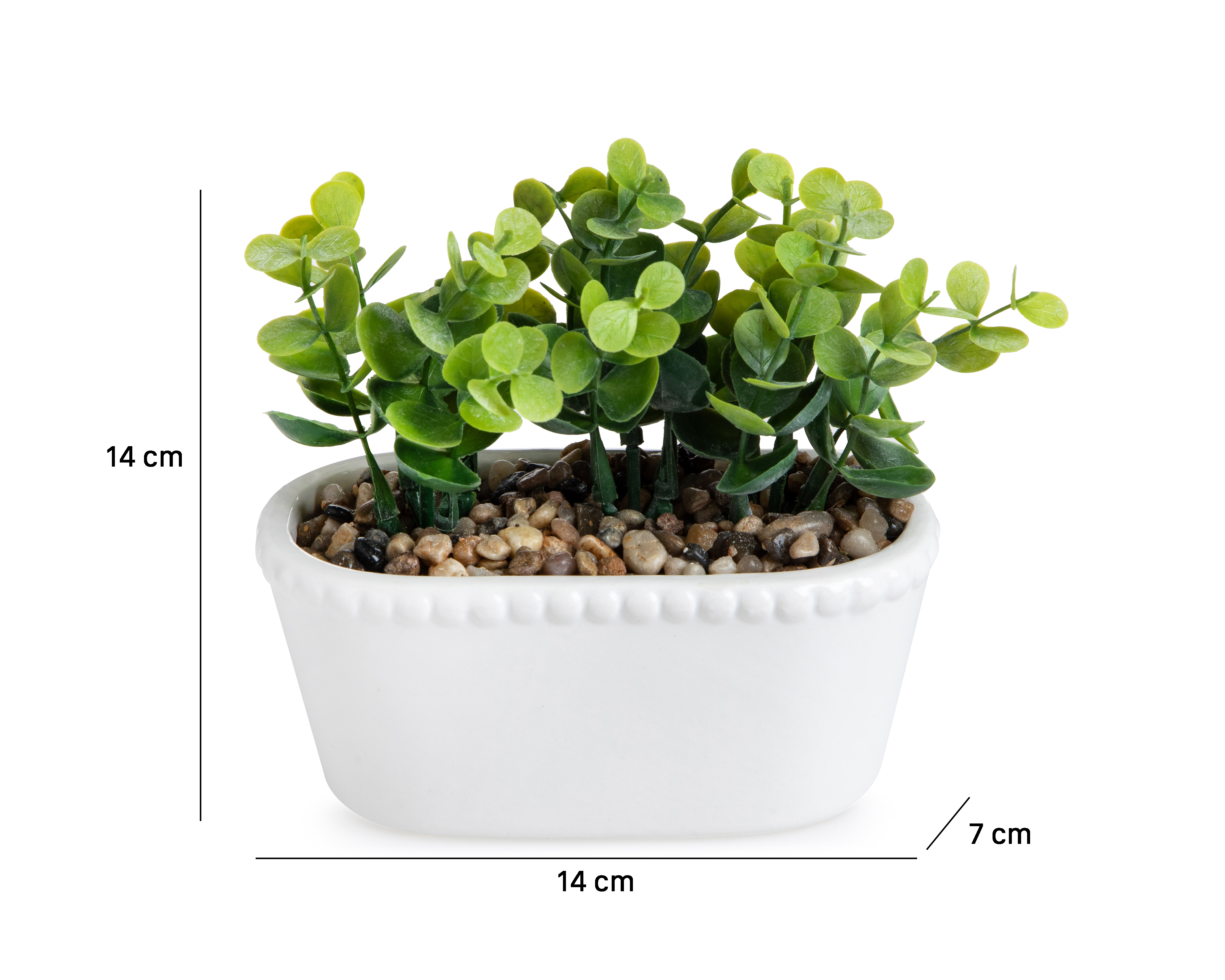 Foto 6 pulgar | Foto 5 | Planta Artificial con Maceta Starhaus 14 cm