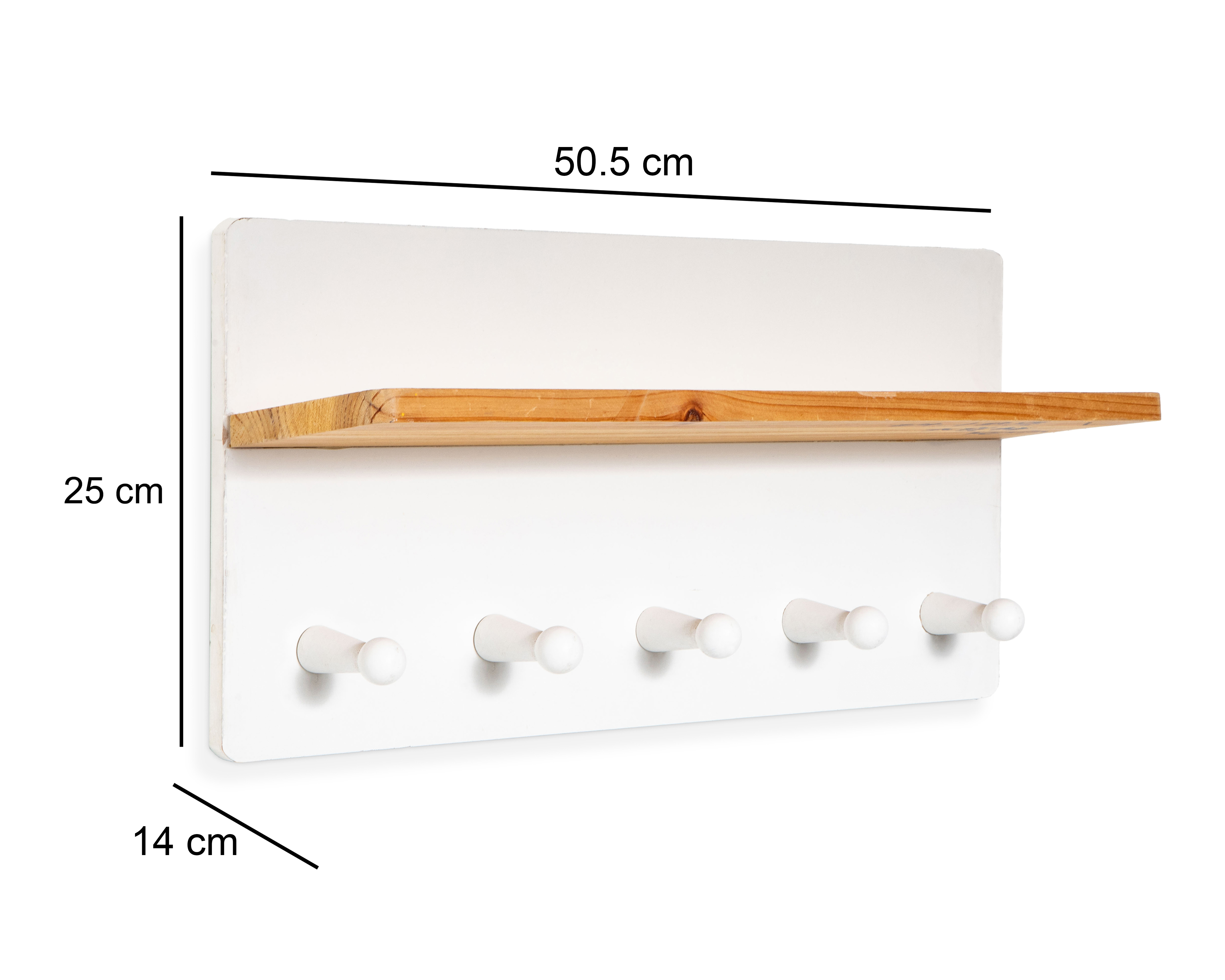 Foto 5 | Foto 5 | Repisa de Madera de Pino Starhaus 50 cm