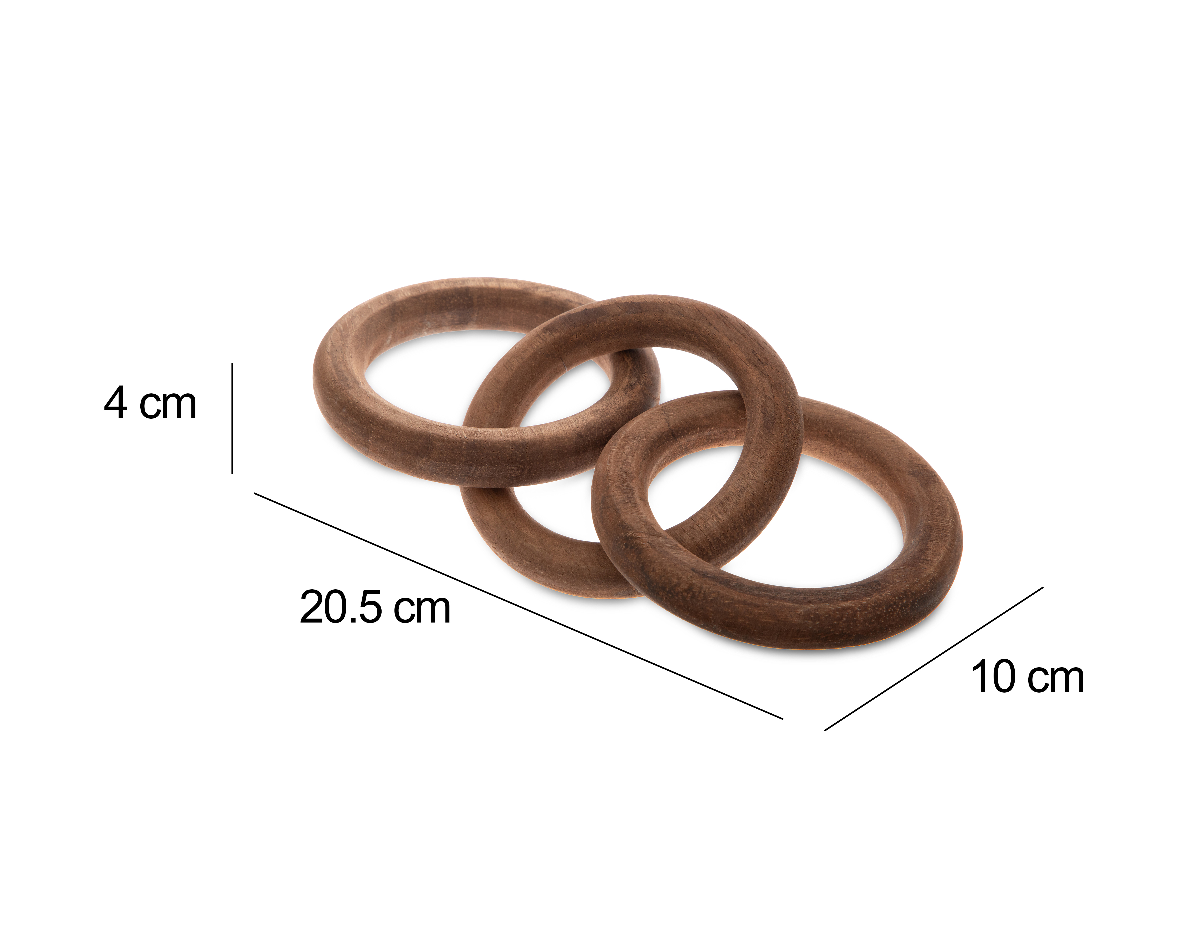 Foto 7 pulgar | Foto 6 | Figura Decorativa de Aros Link de Madera