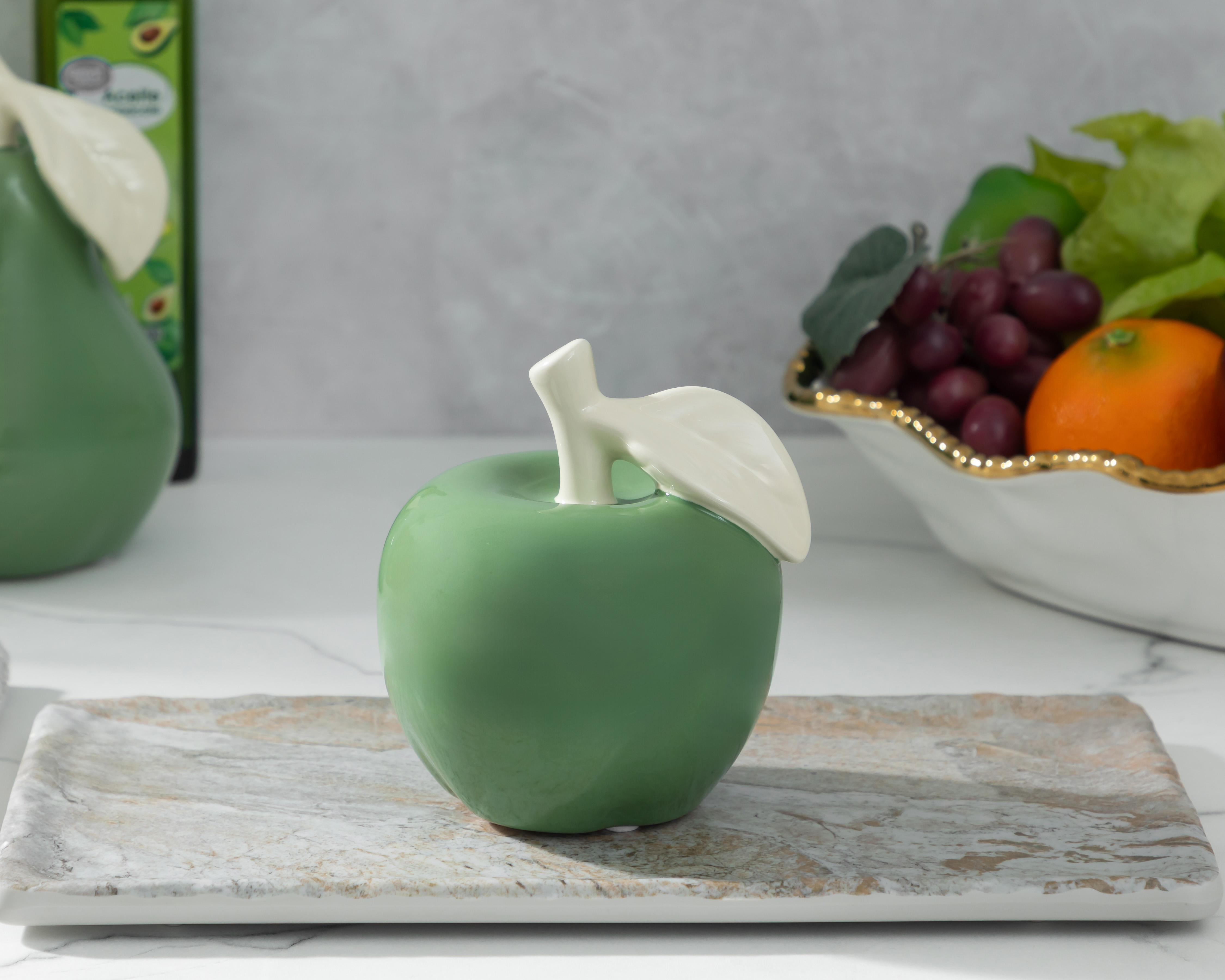 Foto 4 | Foto 4 | Figura Decorativa de Manzana Apple de Cerámica