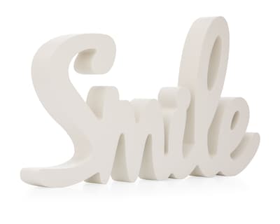 Foto 1 | Foto 1 | Letrero Decorativo Smile de Madera