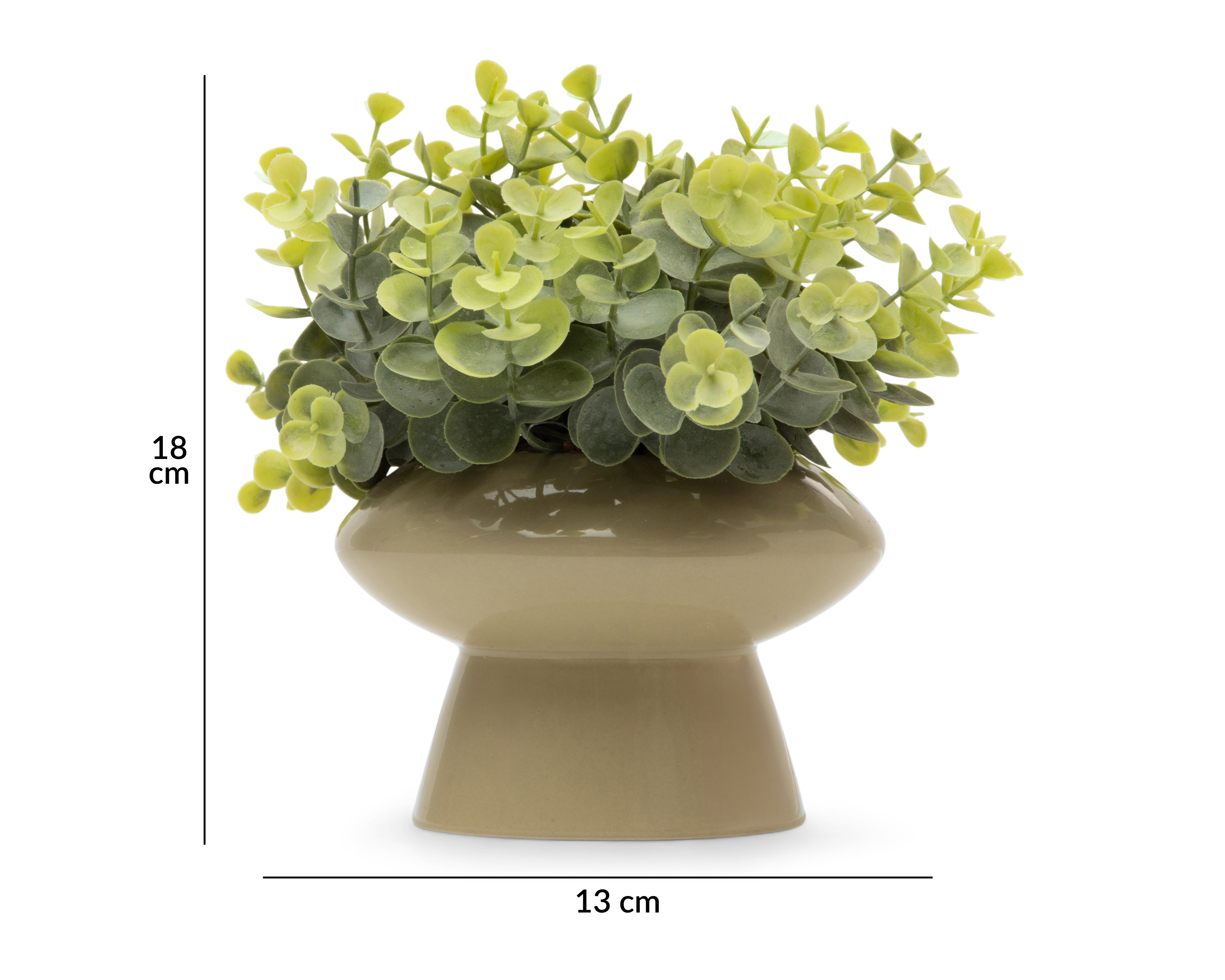 Foto 6 pulgar | Foto 5 | Eucalipto Artificial con Maceta Starhaus 18 cm