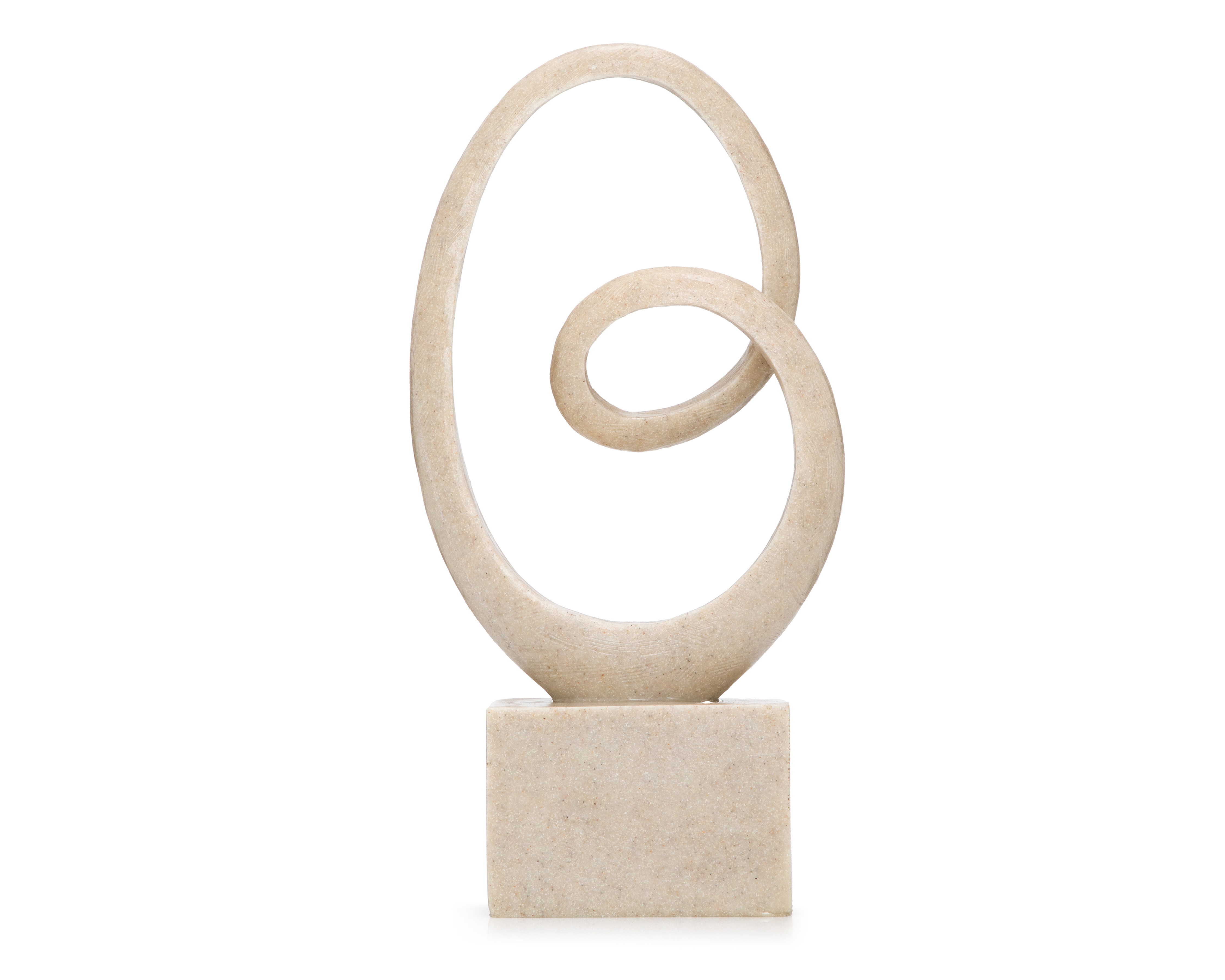 Escultura de Espiral Twin 2 de Resina