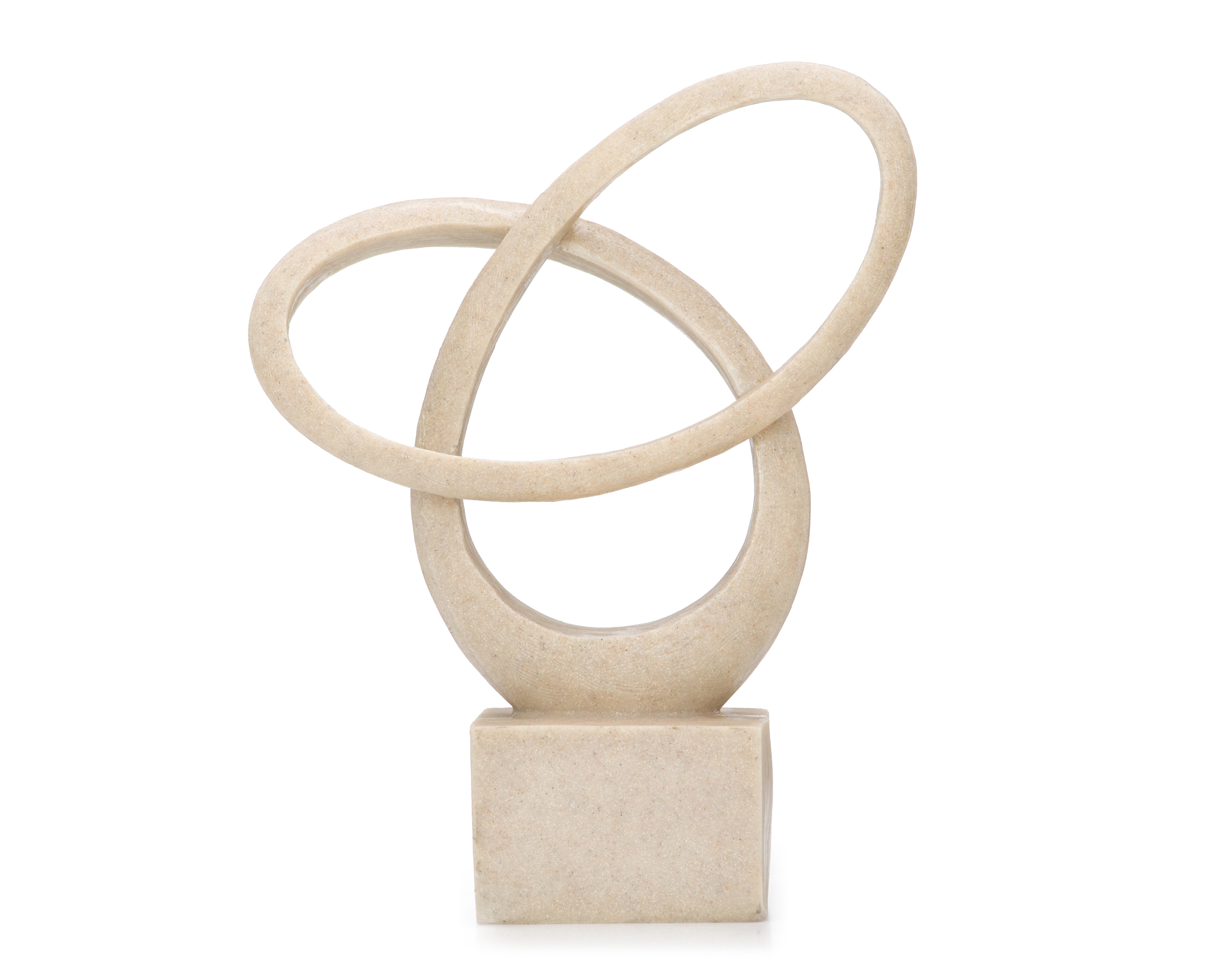 Escultura de Espiral Twin 1 de Resina