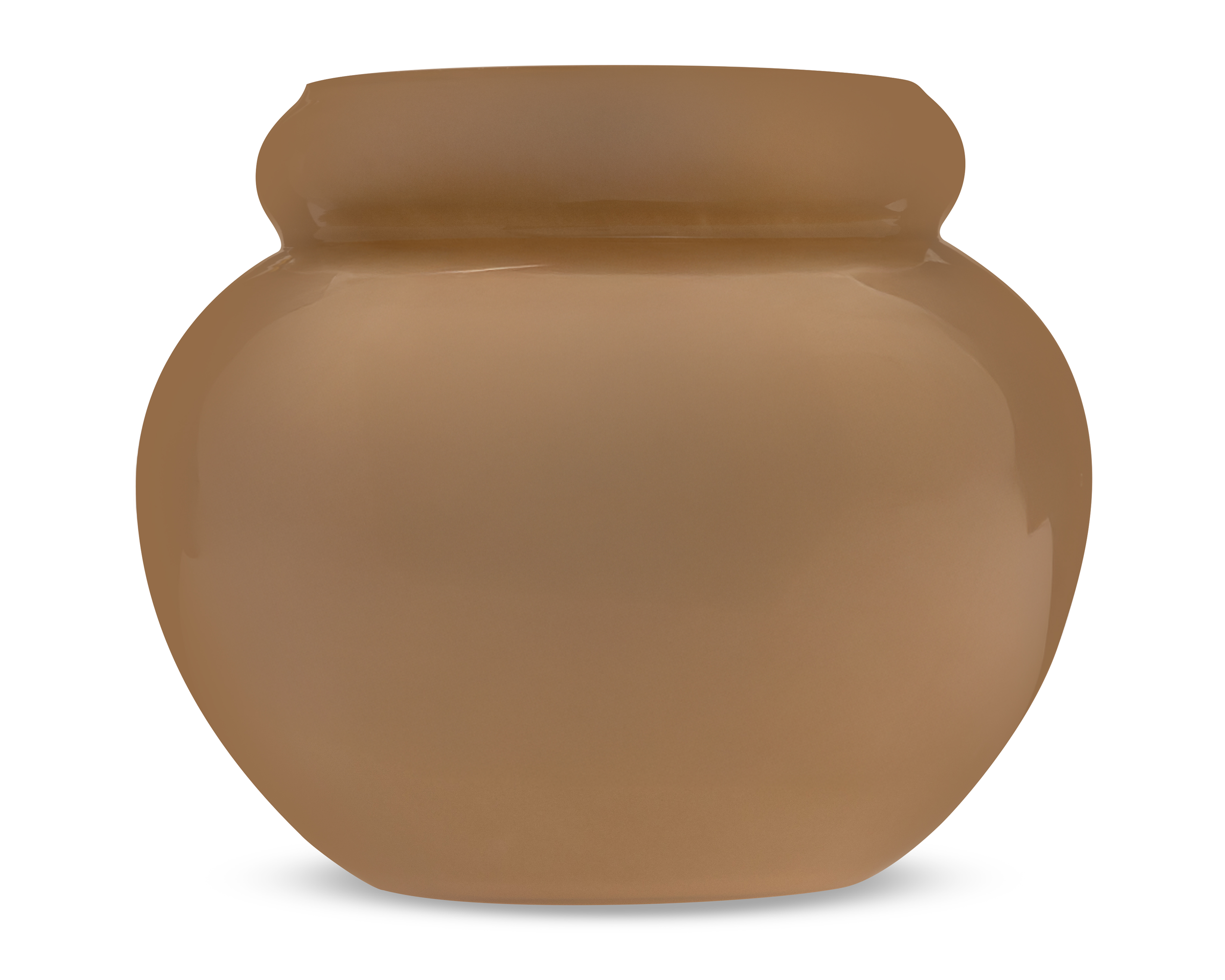 Jarrón Decorativo Creme de Vidrio