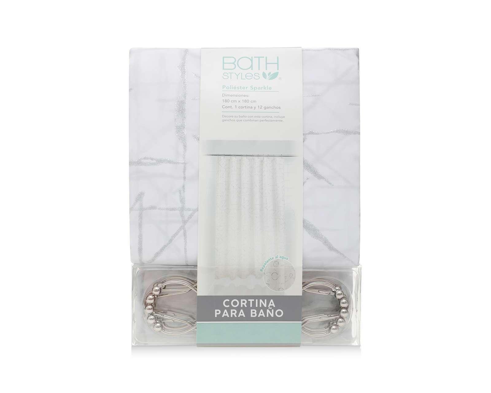 Cortina para Baño Bath Style Poliéster