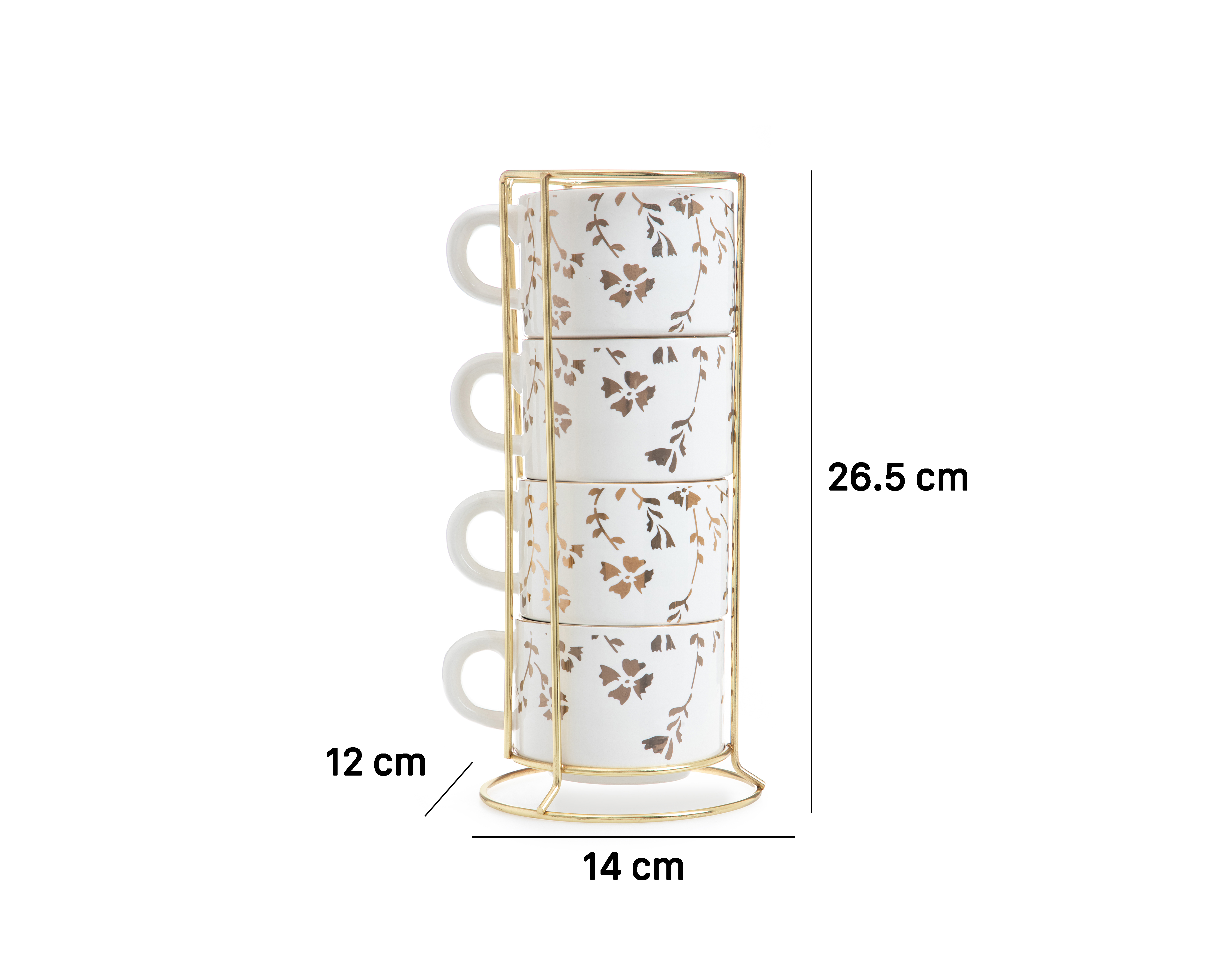 Foto 7 pulgar | Foto 6 | Taza de Cerámica Starhaus 225 ml 5 Piezas