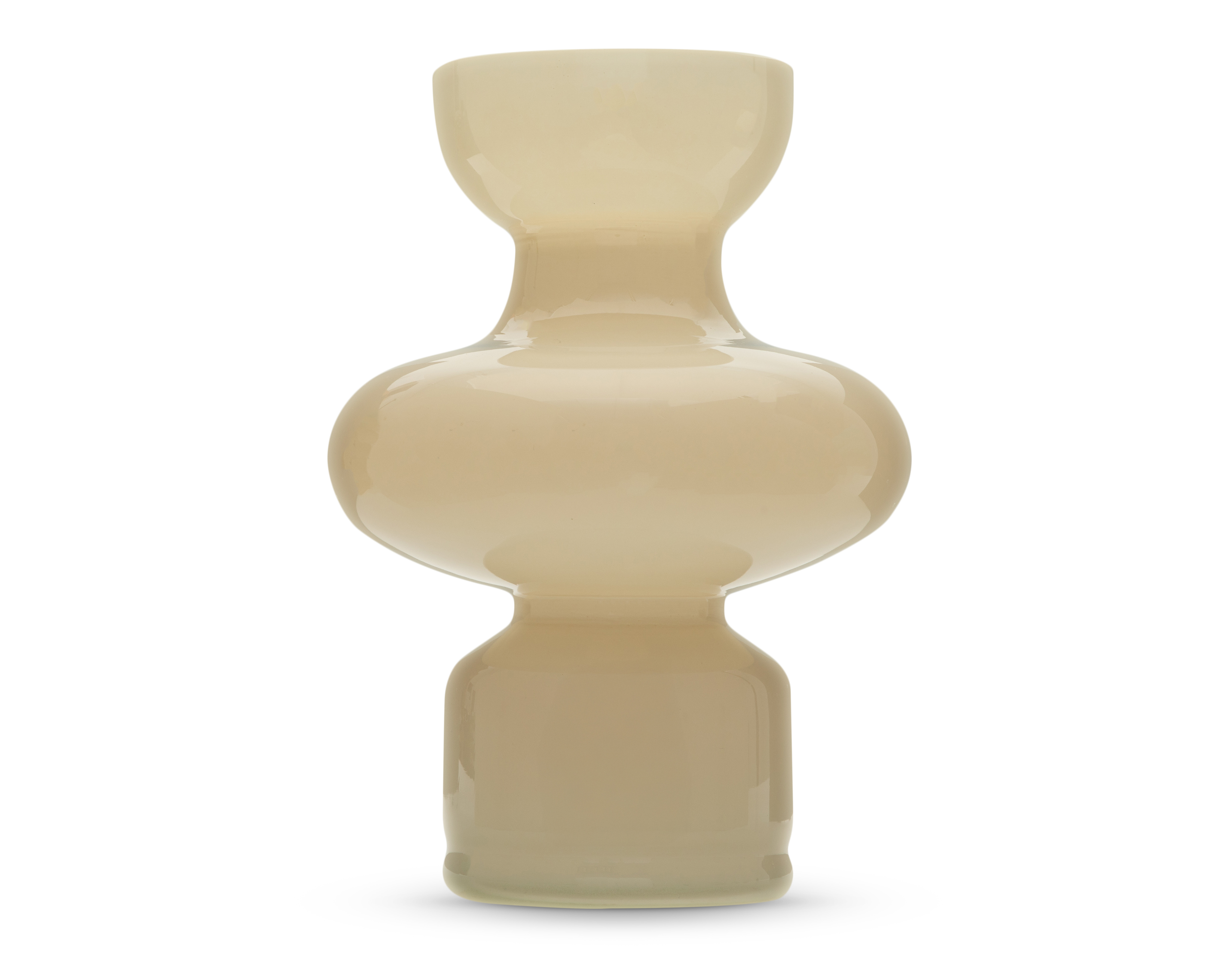 Jarrón Decorativo Anna White de Vidrio