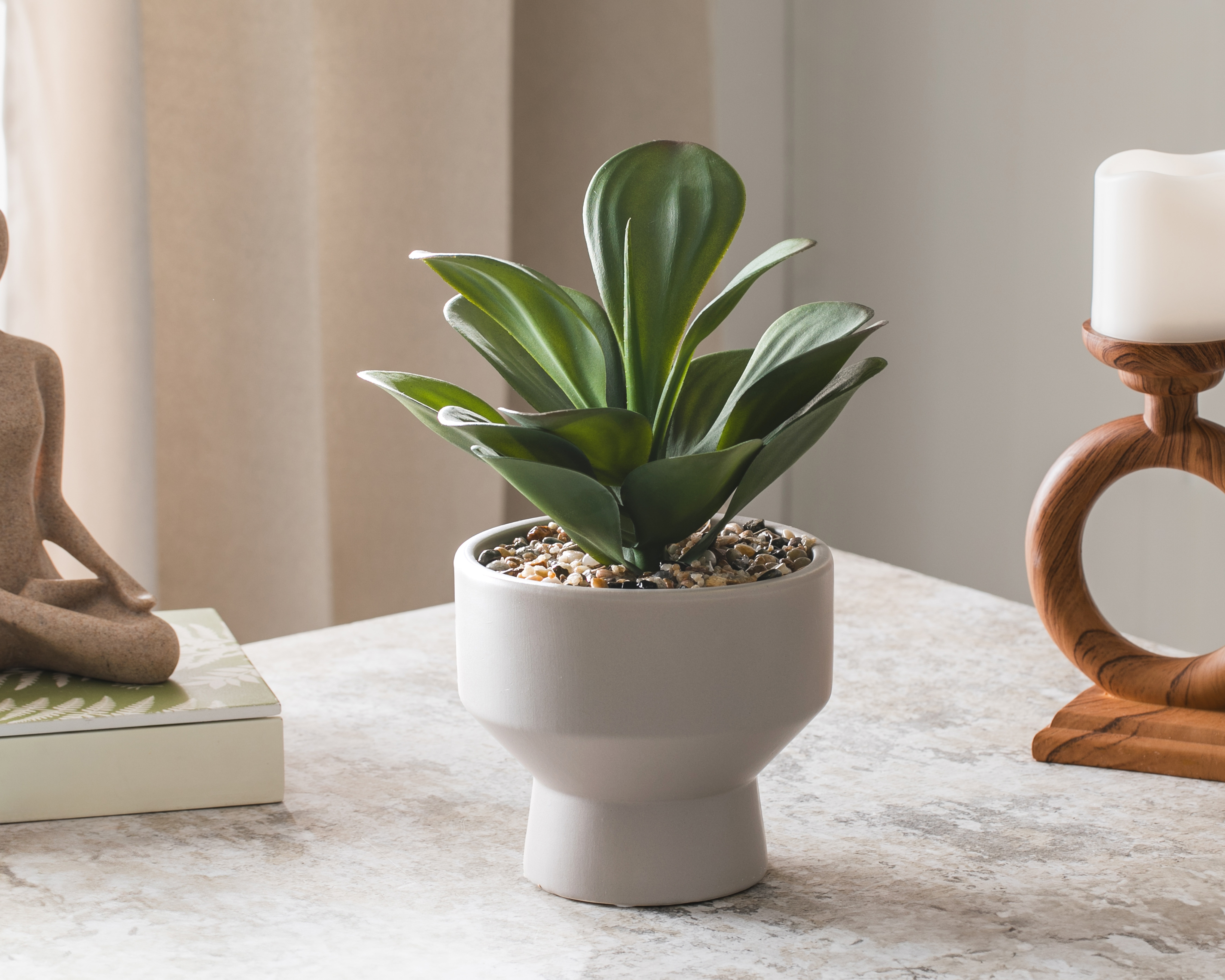 Foto 4 | Foto 4 | Suculenta Artificial con Maceta Starhaus 29.5 cm