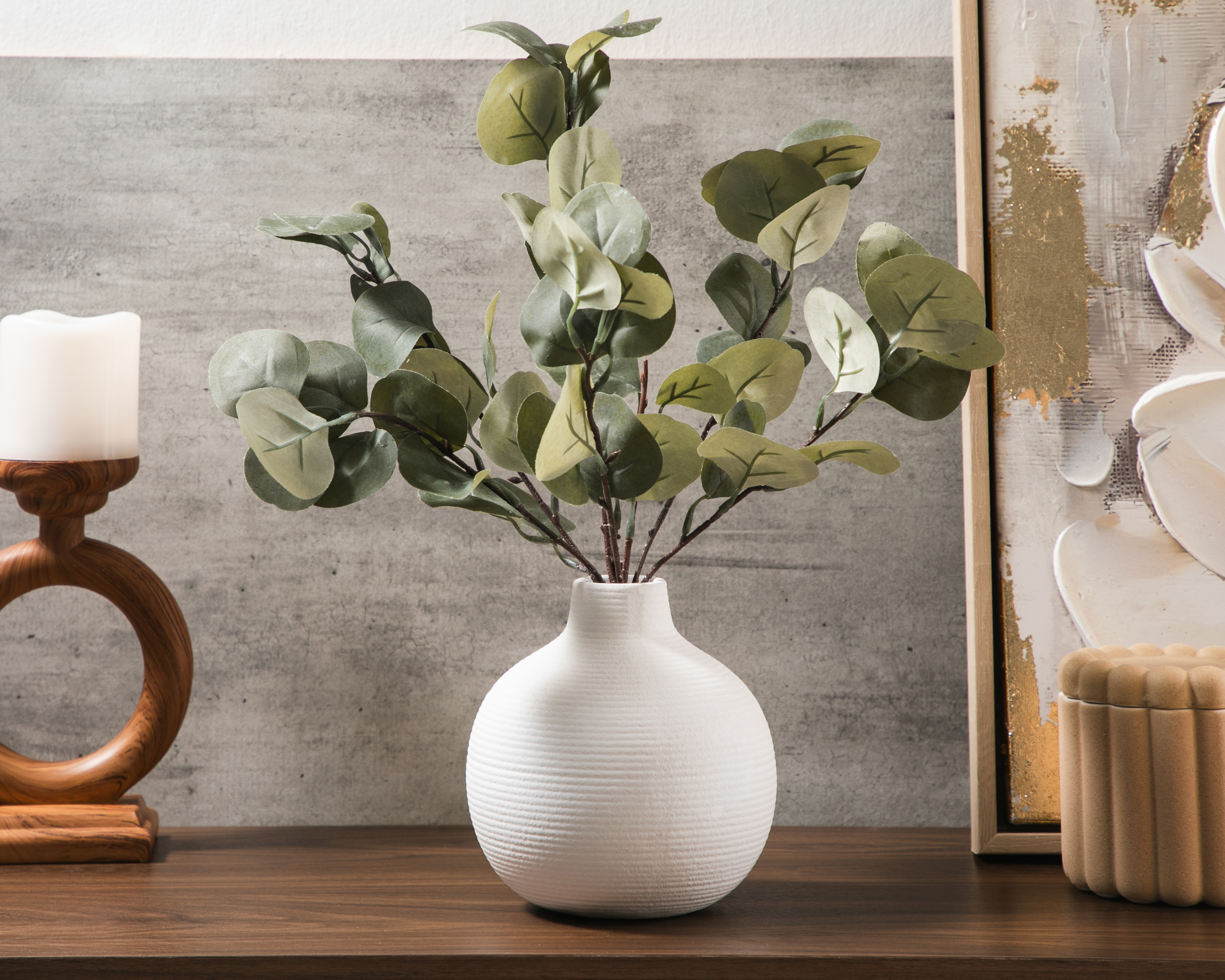 Foto 5 pulgar | Foto 4 | Eucalipto Artificial con Maceta Starhaus 45 cm