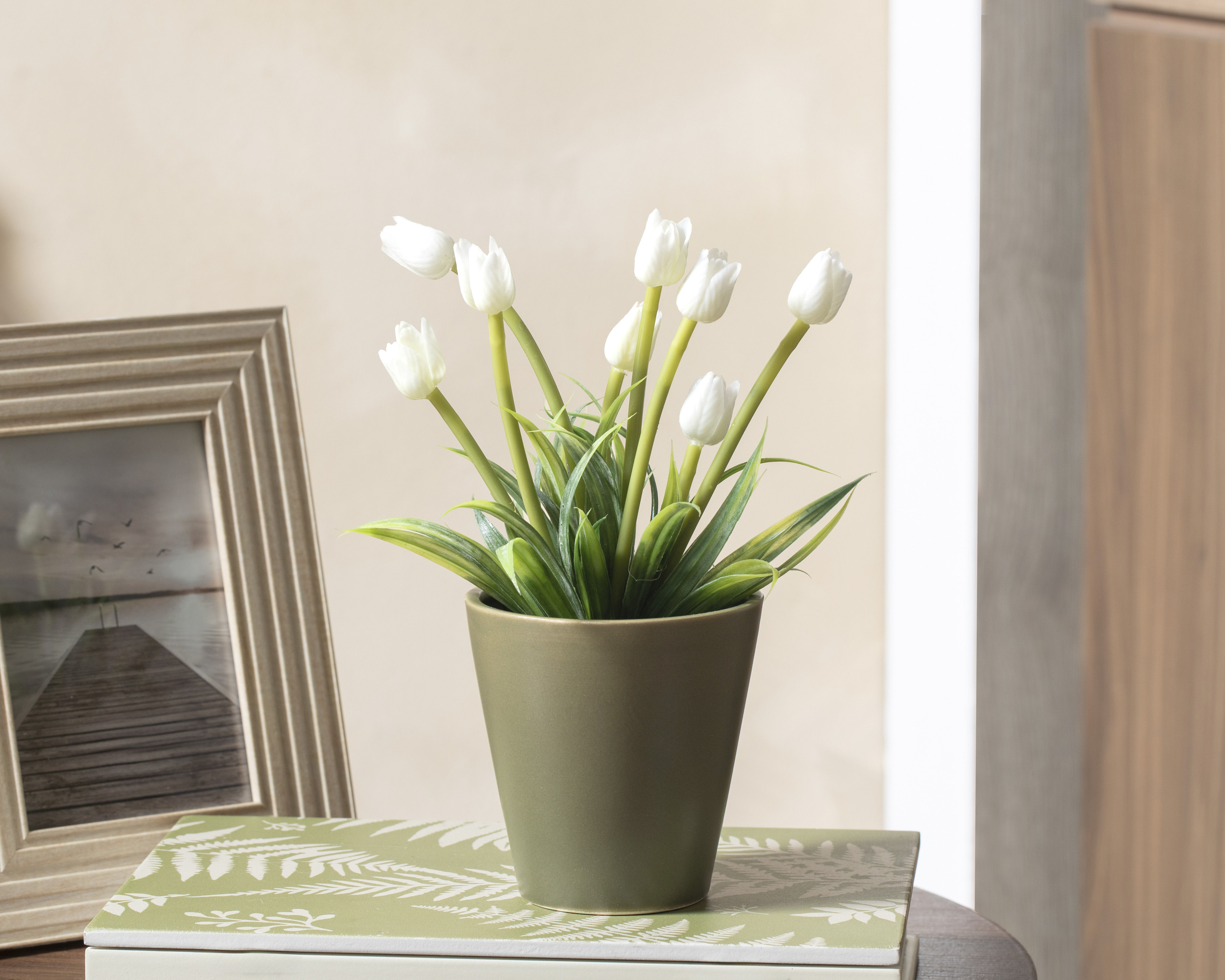 Foto 4 | Foto 4 | Tulipán Artificial con Maceta Starhaus 23 cm