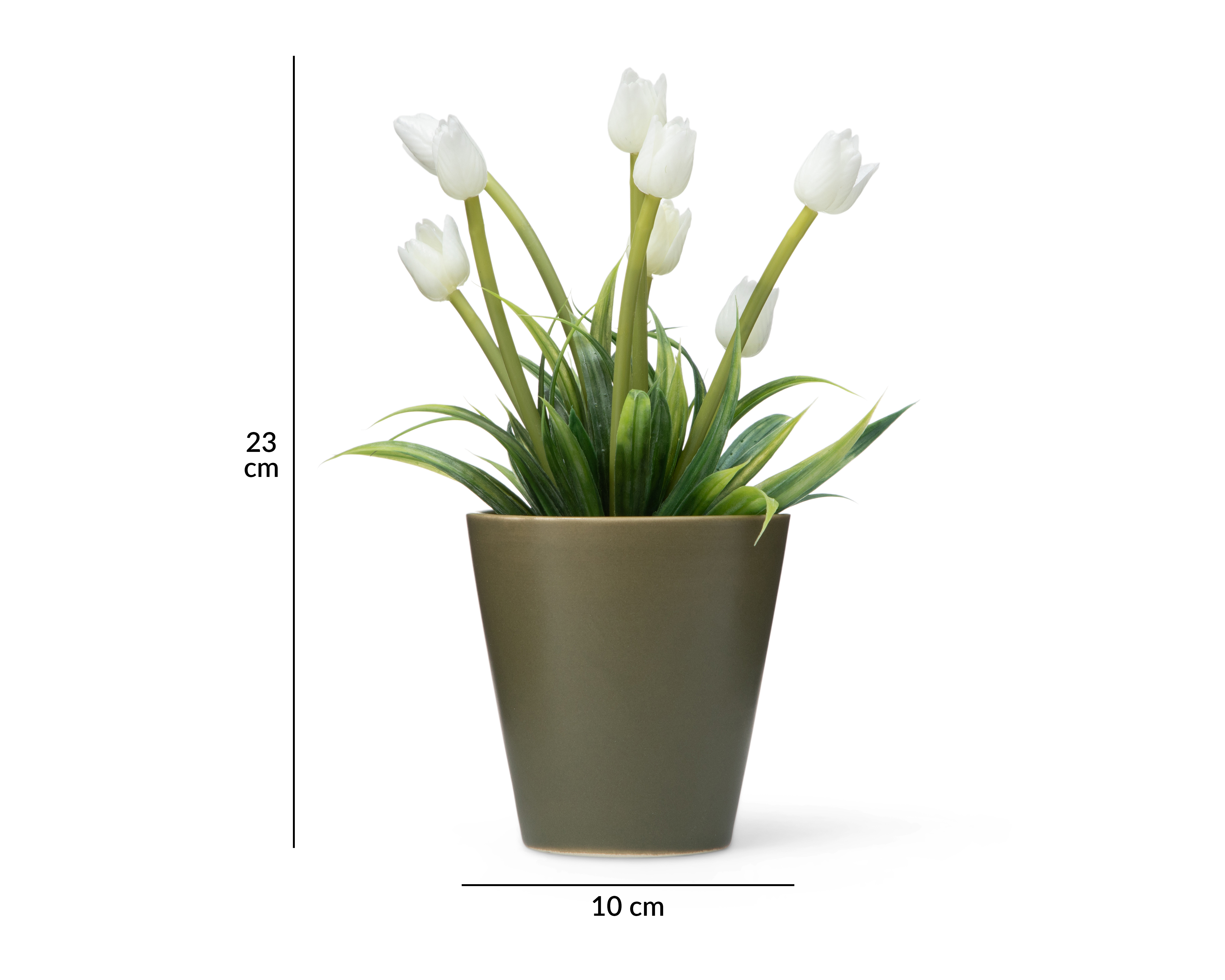 Foto 5 | Foto 5 | Tulipán Artificial con Maceta Starhaus 23 cm