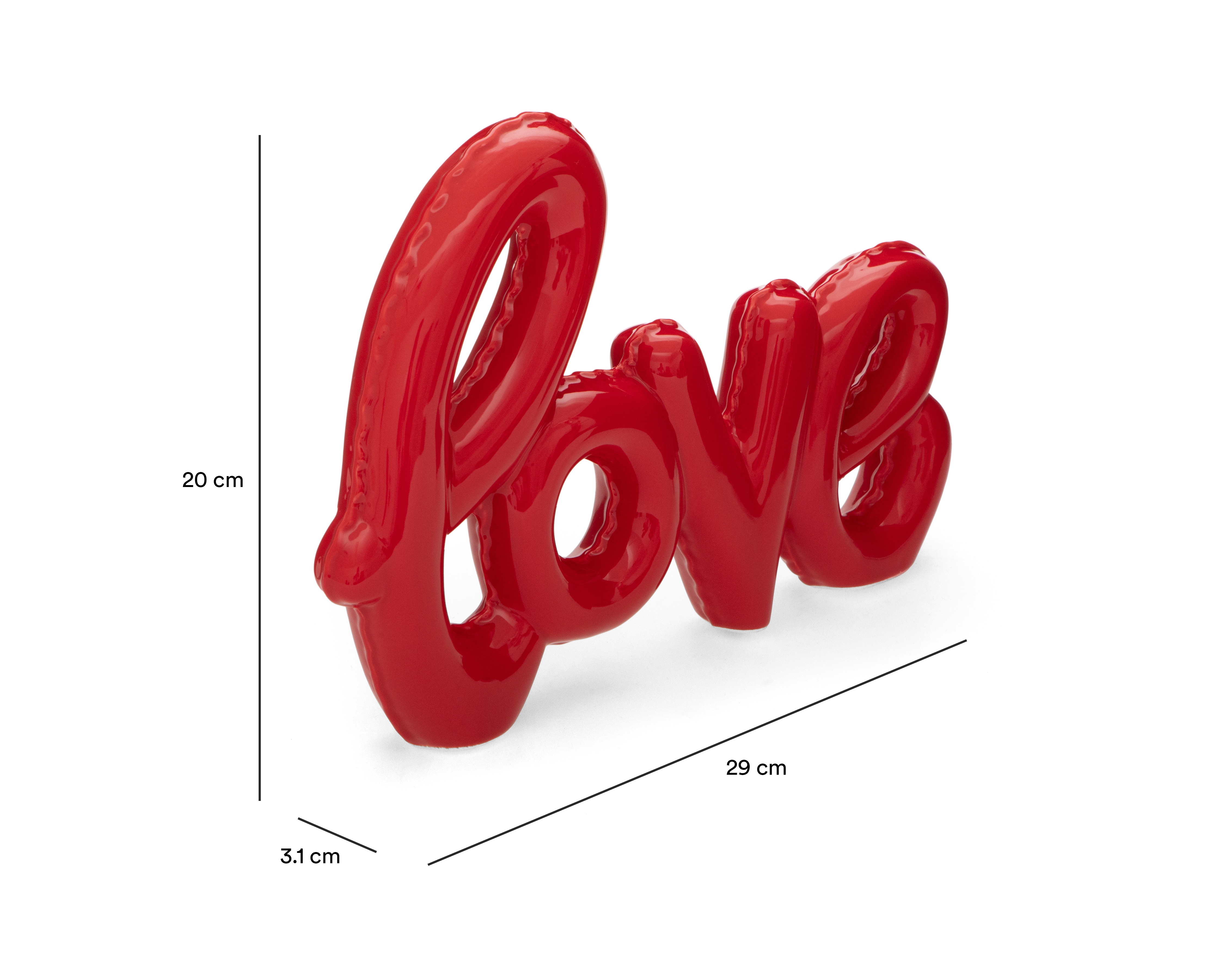 Foto 7 pulgar | Foto 6 | Letrero Decorativo Love de Cerámica