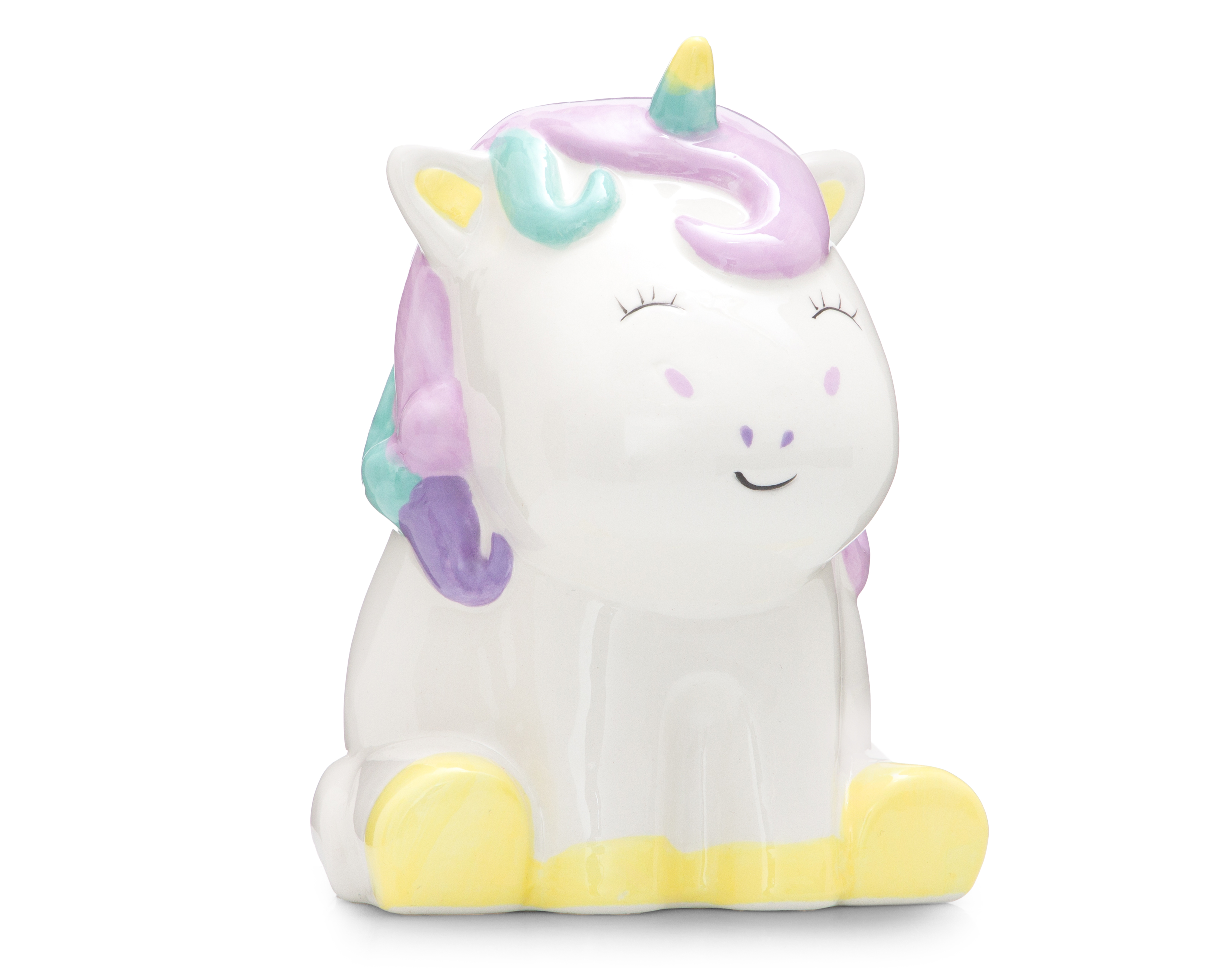 Alcancía de Unicornio Ansan de Cerámica