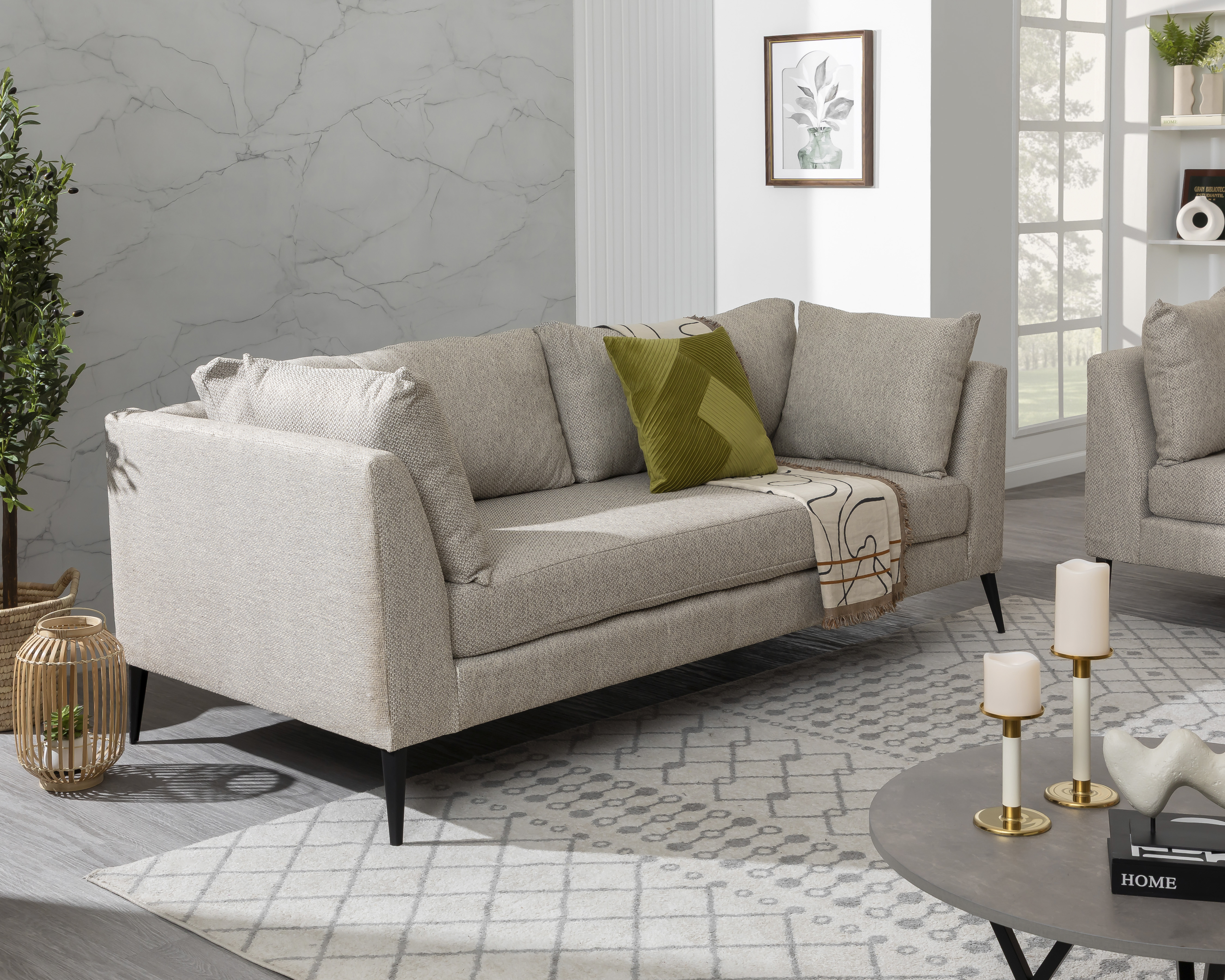 Foto 2 pulgar | Foto 1 | Sofá Alba Contemporáneo