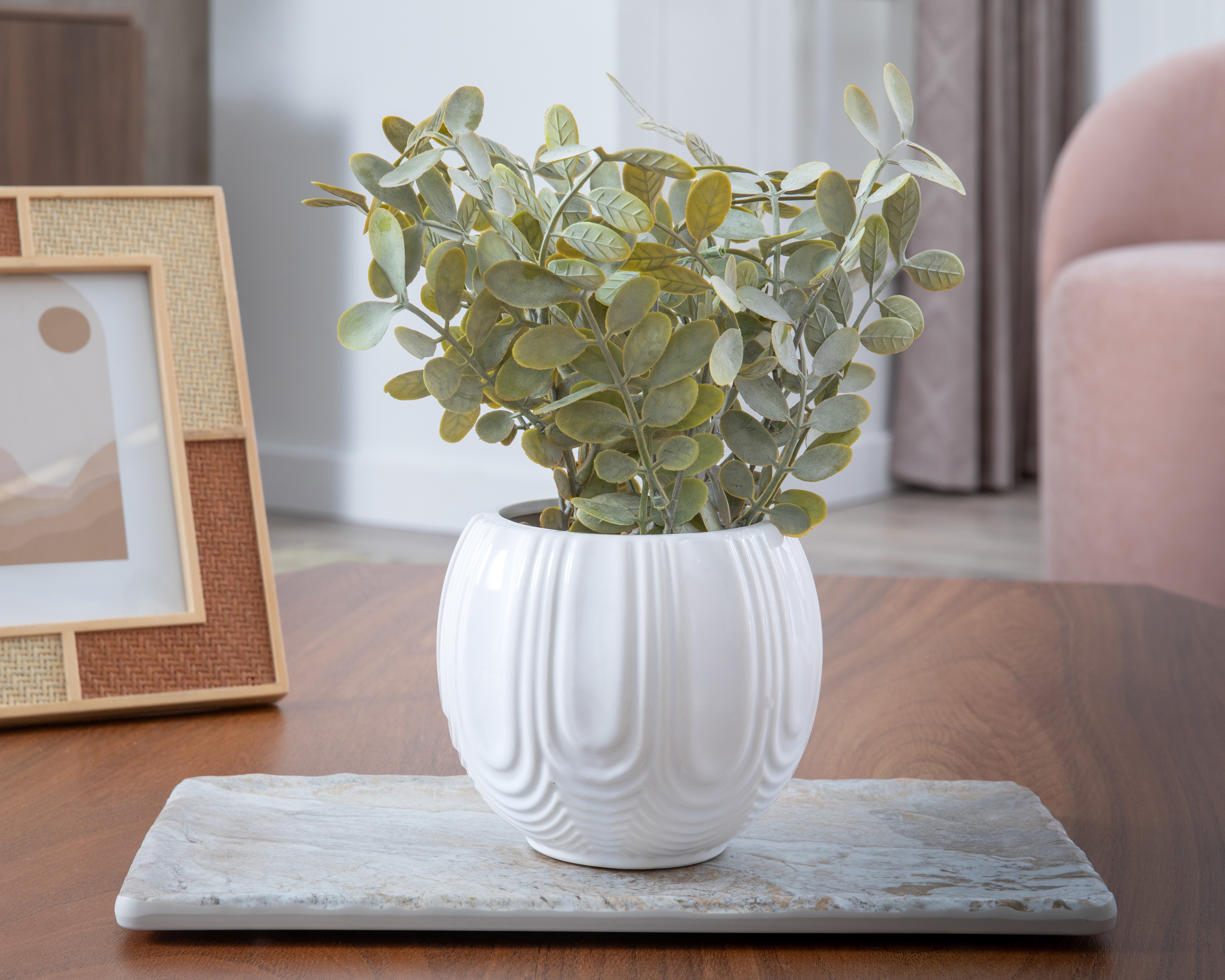 Foto 5 pulgar | Foto 4 | Eucalipto Artificial con Maceta Starhaus 28 cm