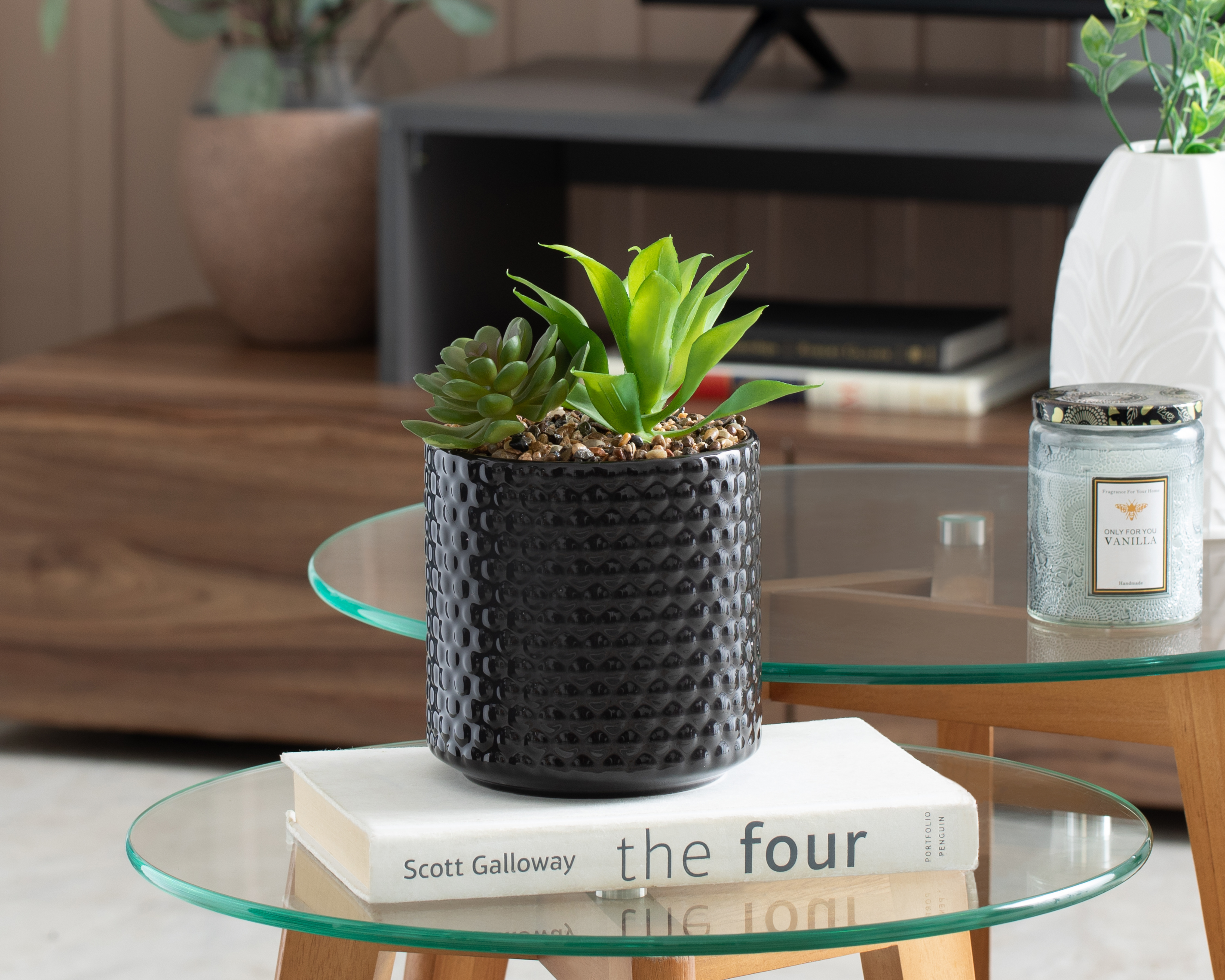 Foto 5 pulgar | Foto 4 | Planta Artificial con Maceta Starhaus 22 cm