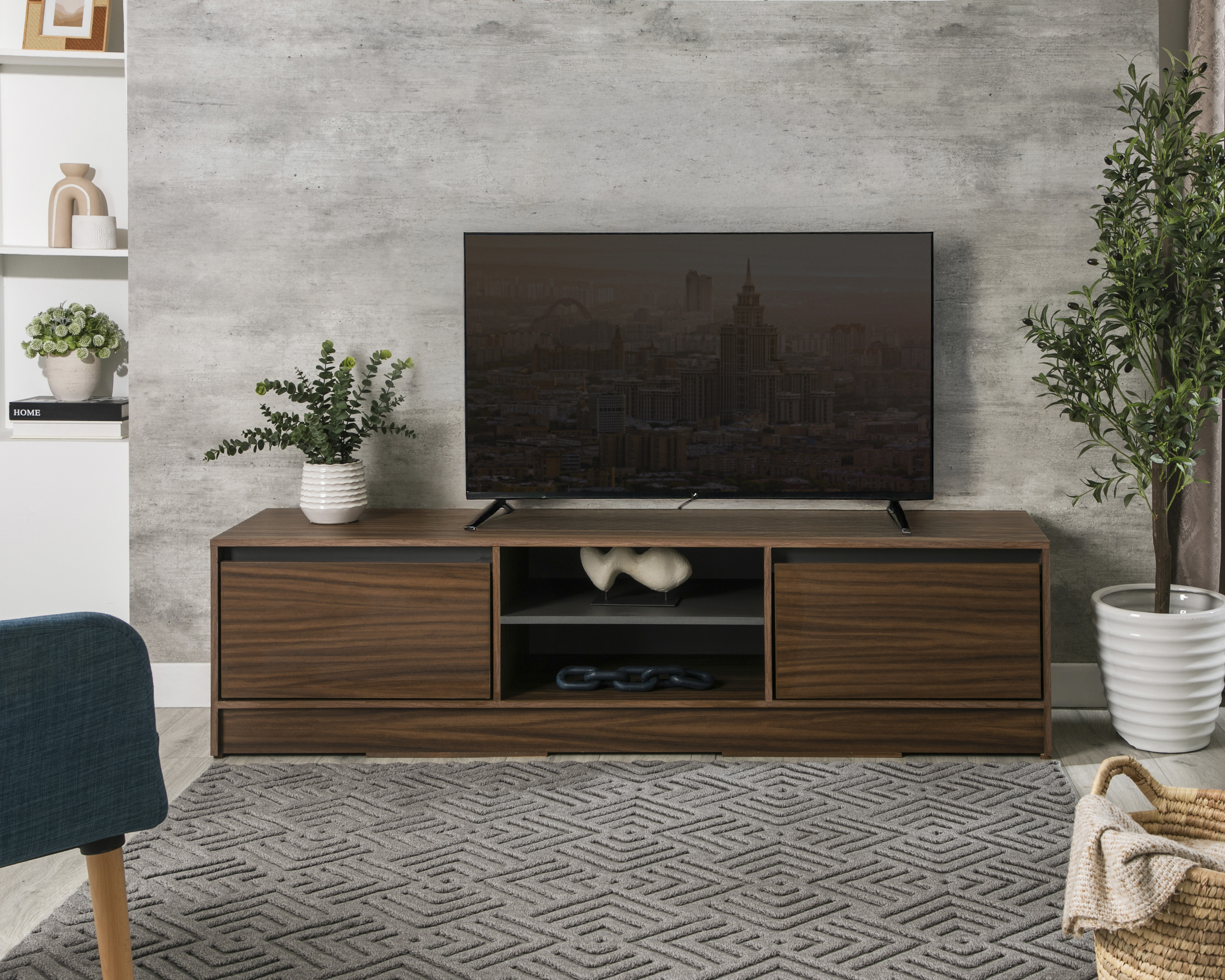 Mueble para TV 60 Pulgadas Nogal Maderosa Allium