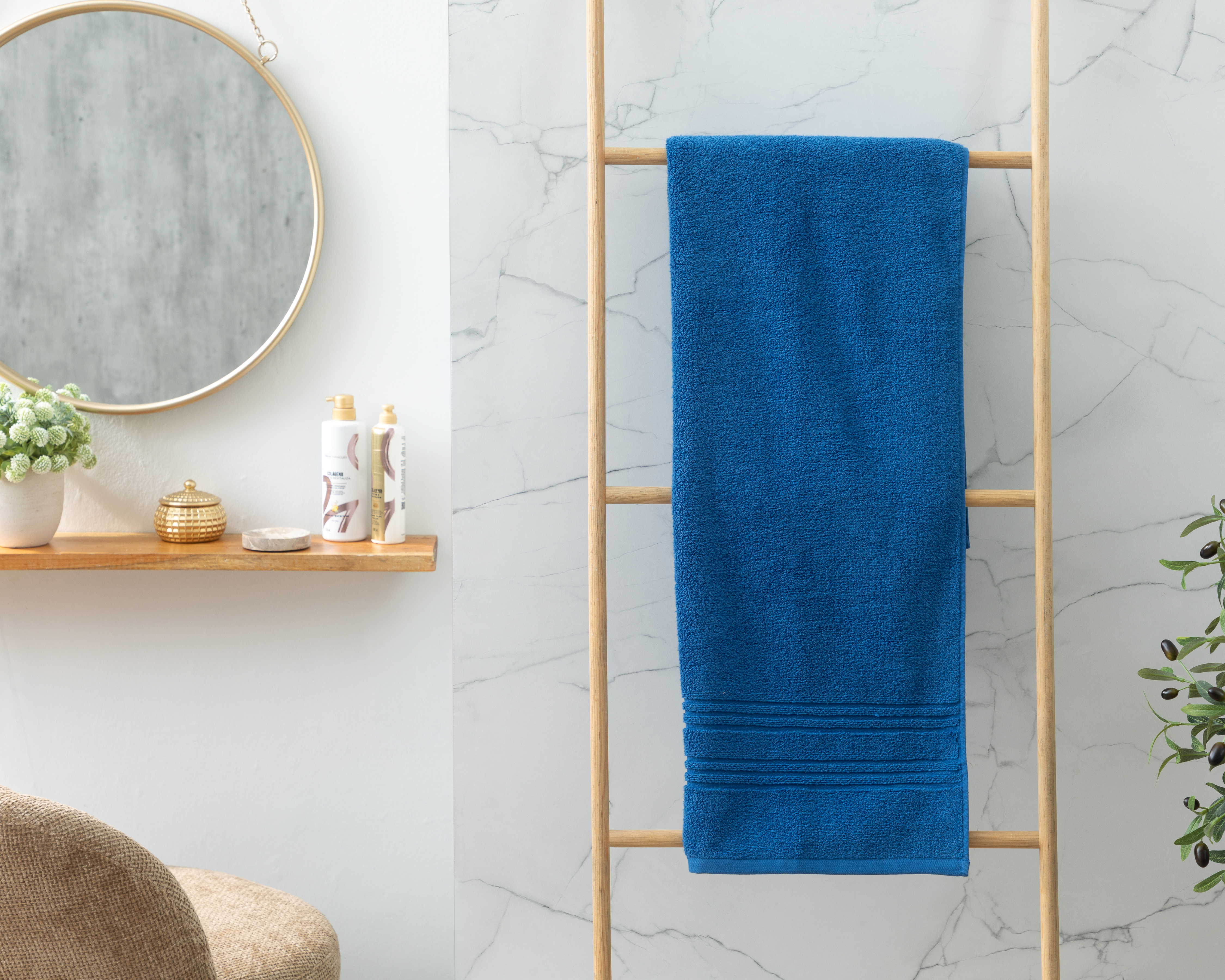 Foto 5 pulgar | Foto 4 | Toalla de Medio Baño Starhaus Rona MB Azul
