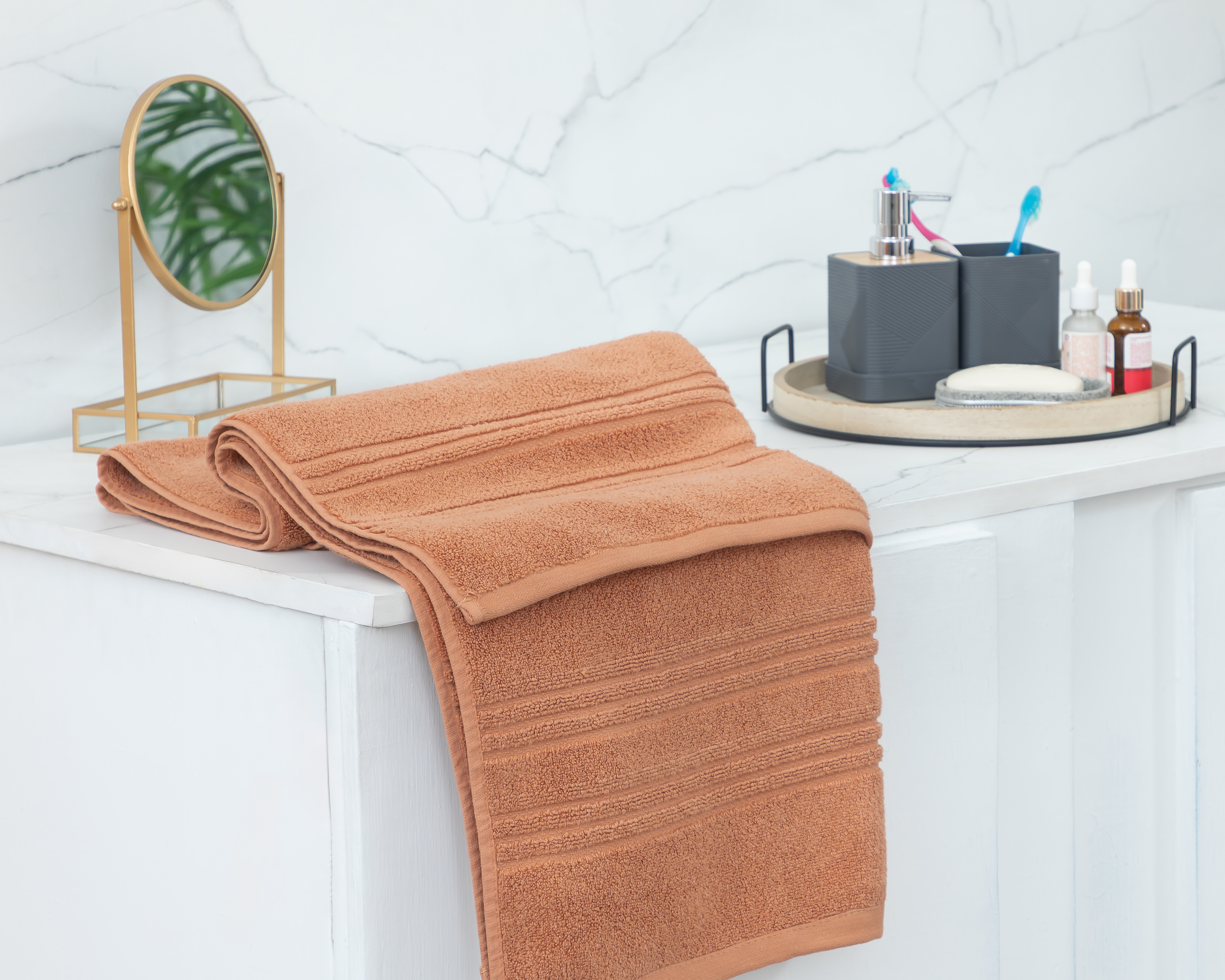 Foto 5 pulgar | Foto 4 | Toalla de Baño Starhaus Anaranjada