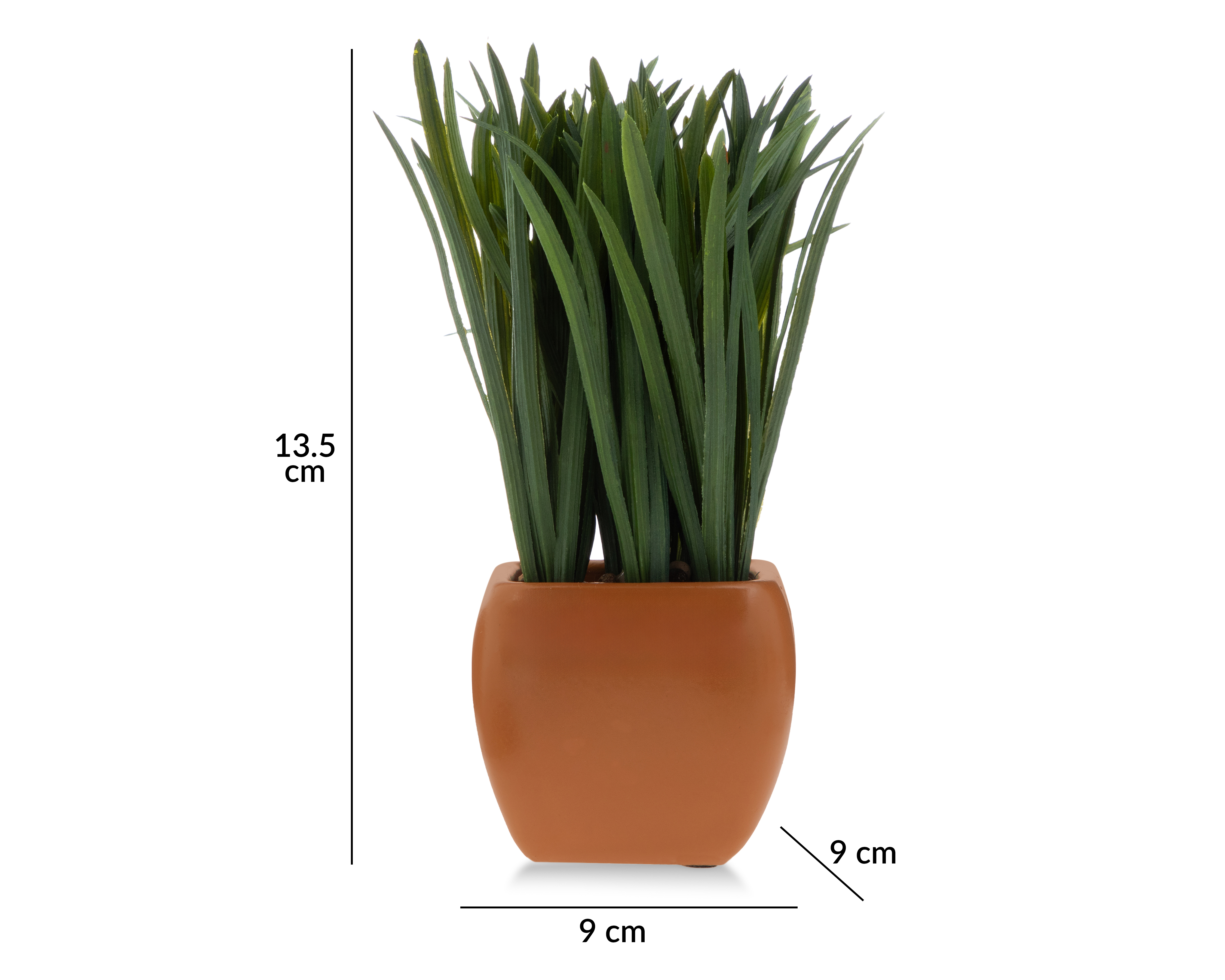 Foto 5 | Foto 5 | Césped Largo Artificial con Maceta Starhaus 13.5 cm