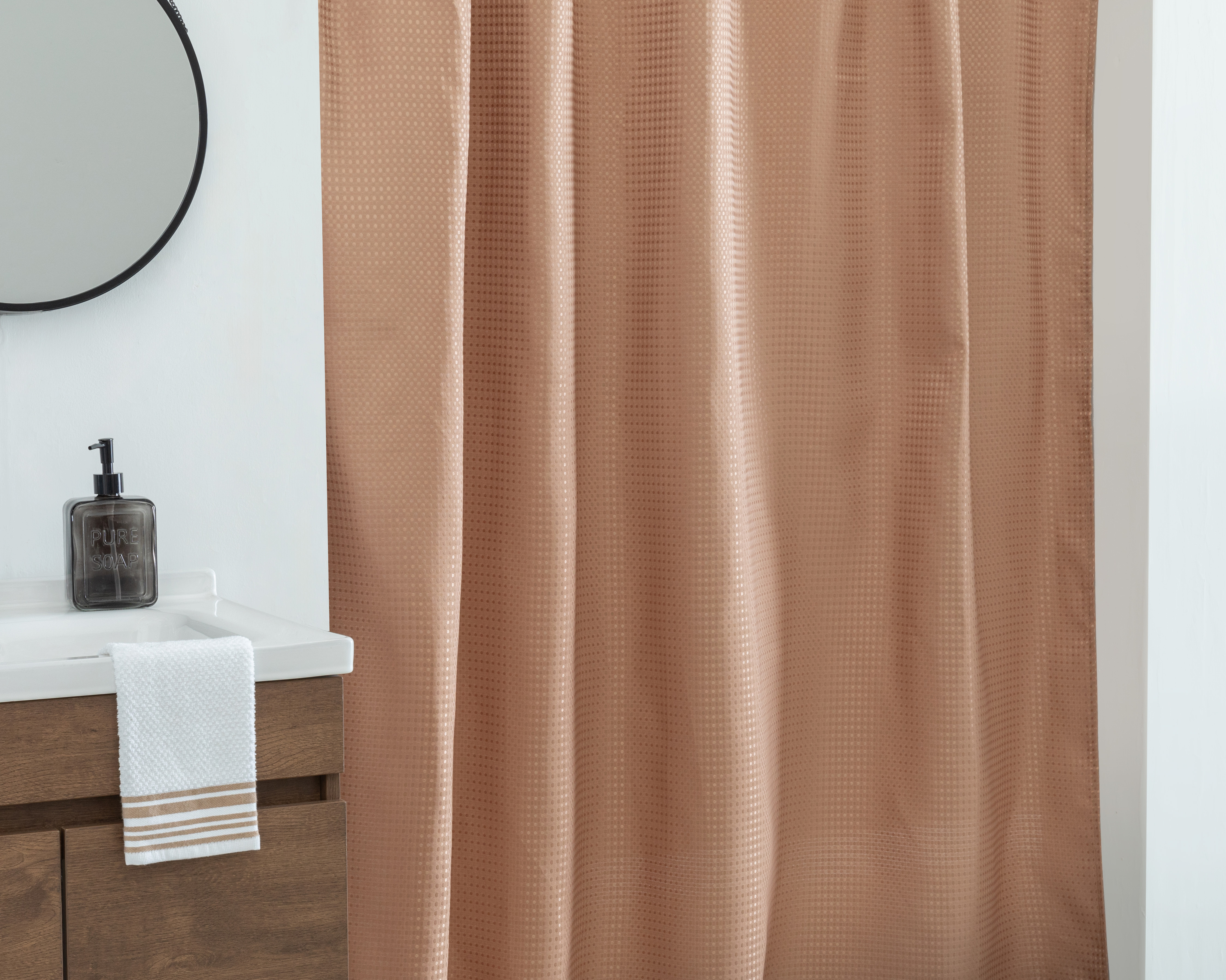 Foto 5 pulgar | Foto 4 | Cortina para Baño Starhaus Taupe