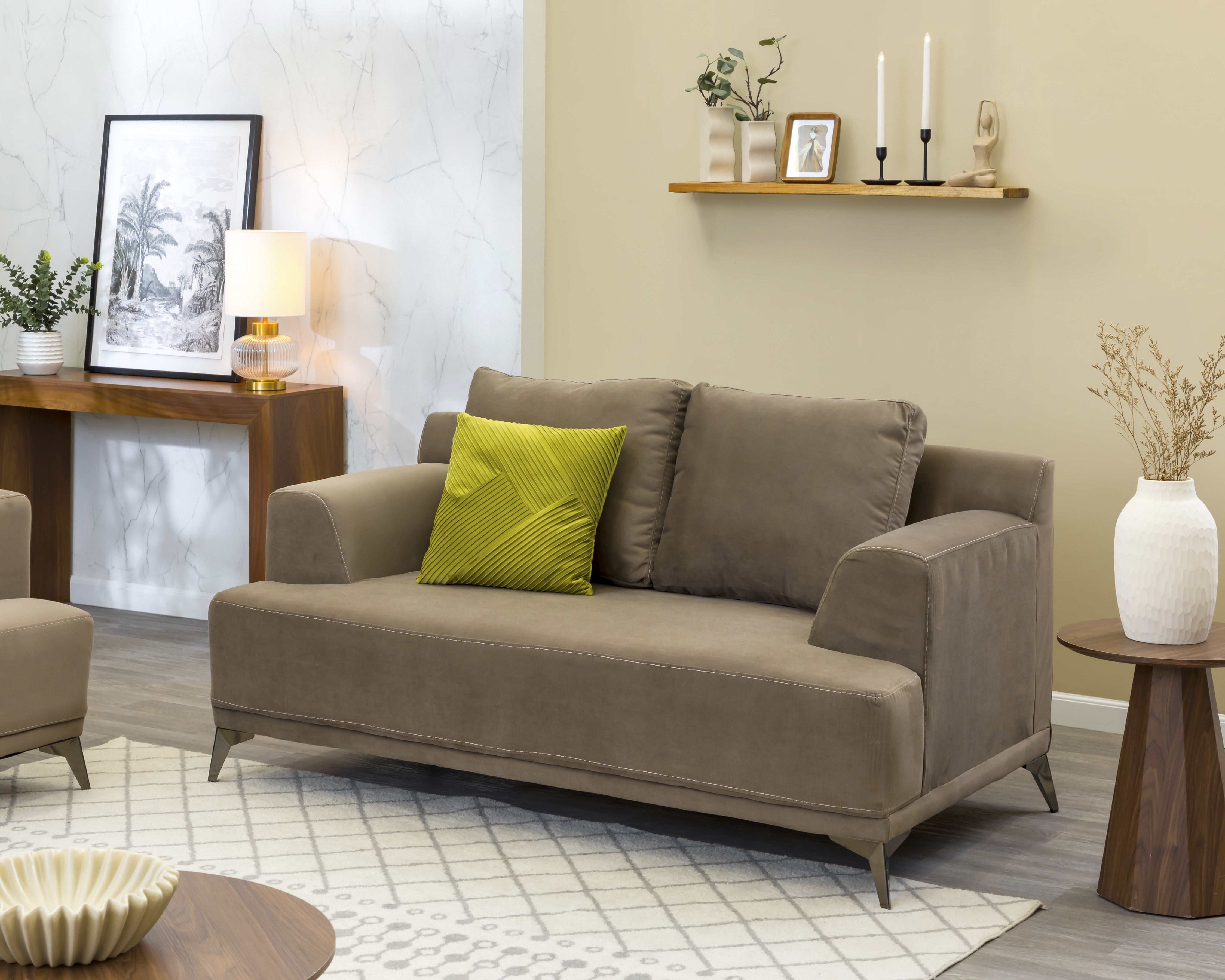 Foto 2 pulgar | Foto 1 | Loveseat Venus Contemporáneo