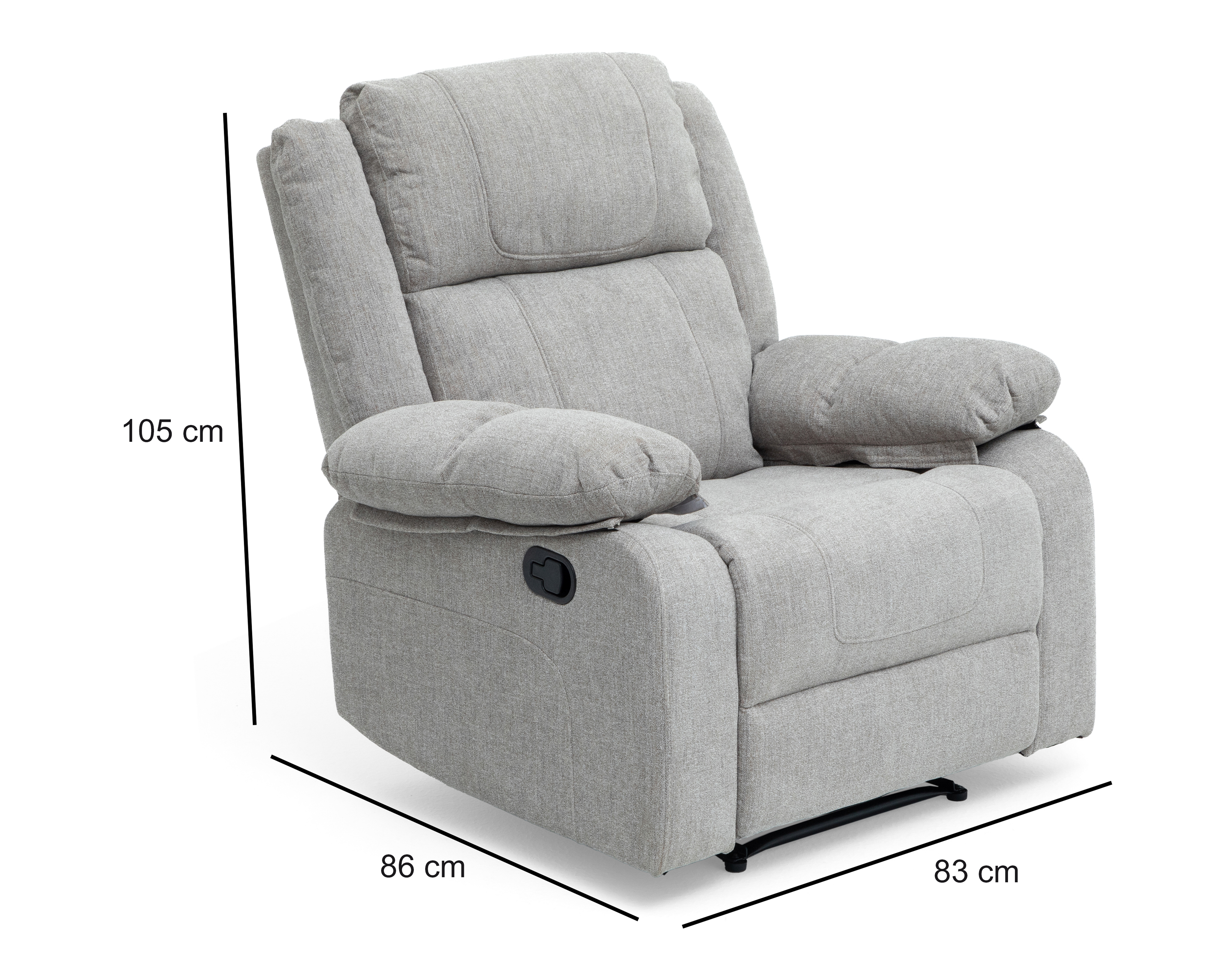 Foto 7 | Foto 7 | Sillón Reclinable Gris Ikal Noah