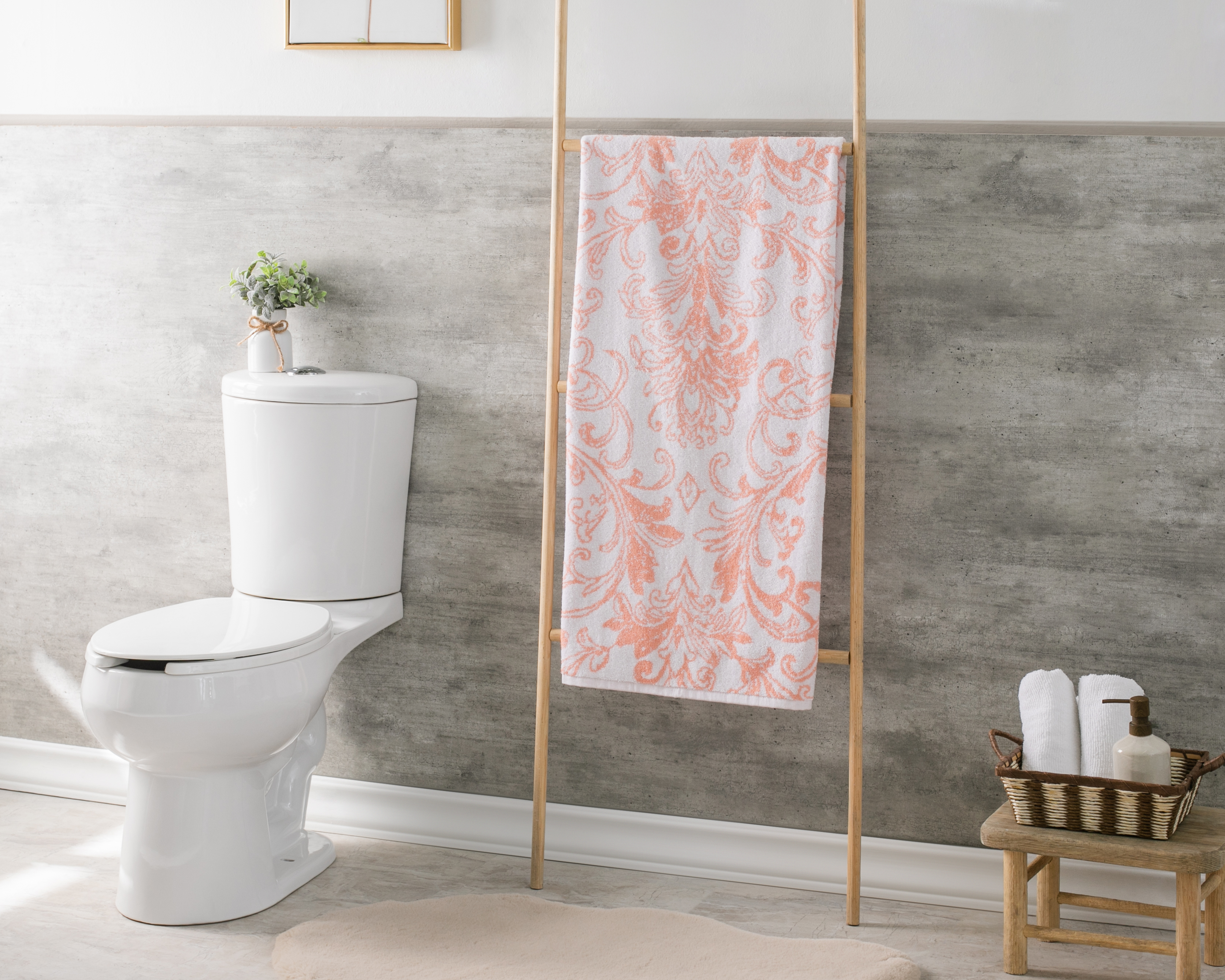 Foto 5 pulgar | Foto 4 | Toalla de Medio Baño Naiza Coral