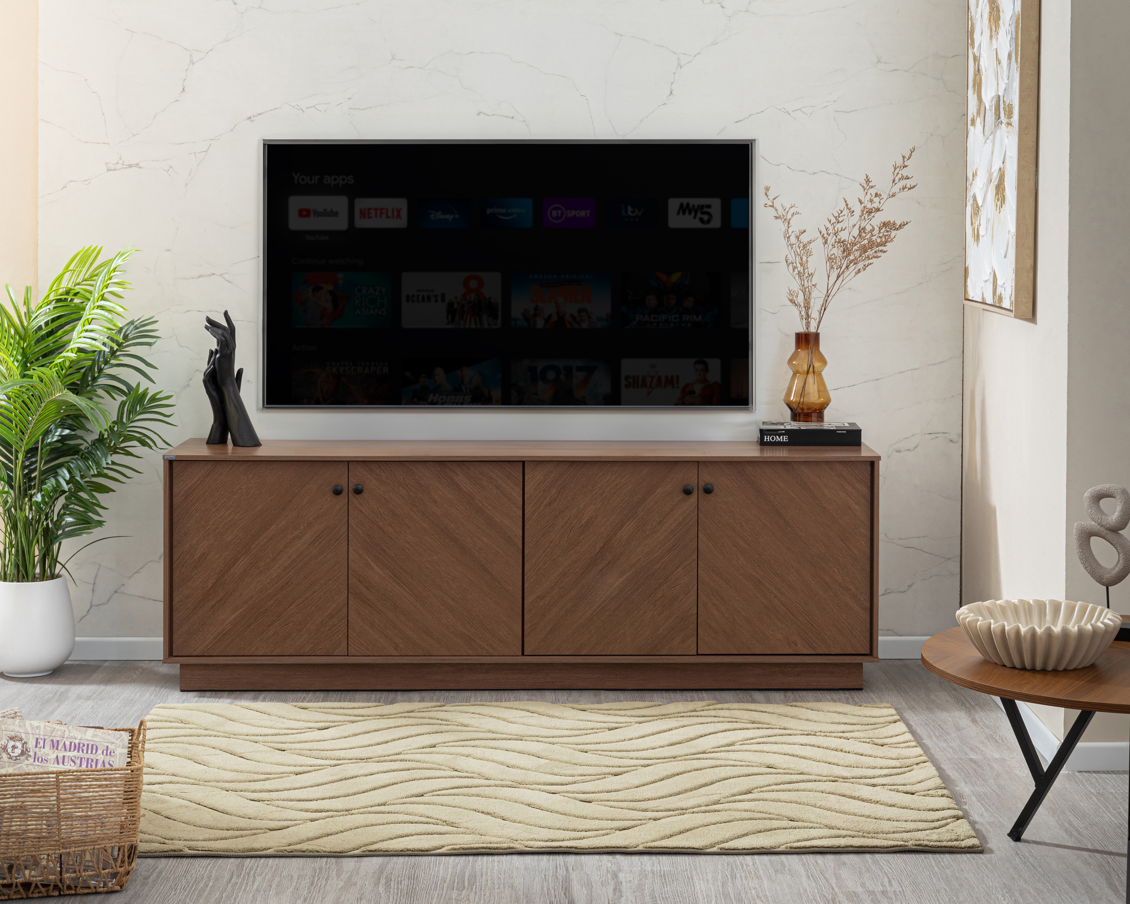 Mueble para TV 70 Pulgadas Nogal Mobi Dinamarca