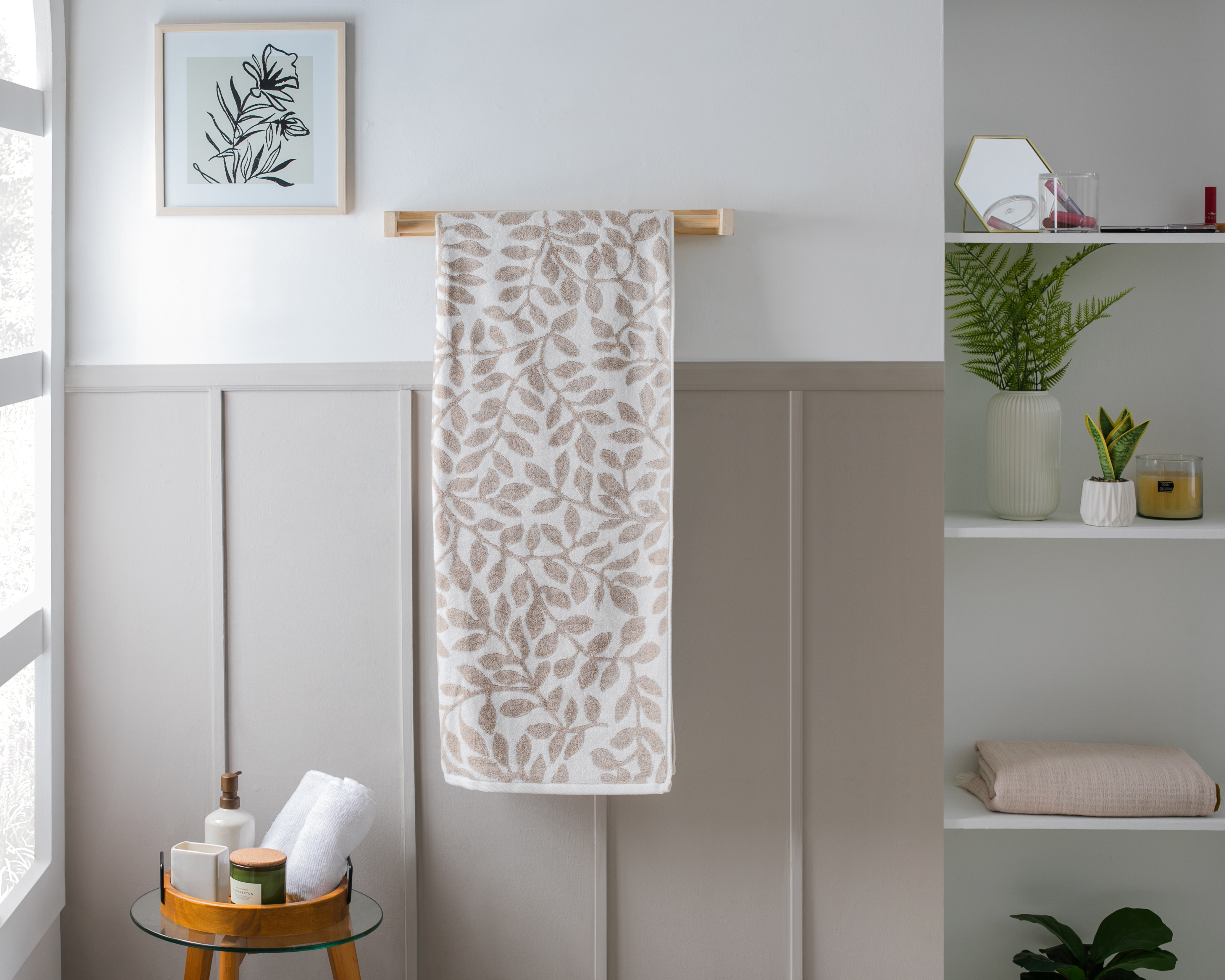 Foto 5 pulgar | Foto 4 | Toalla de Medio Baño Raiza Café