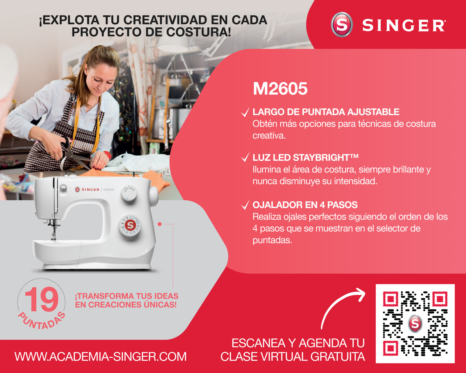 Foto 5 | Foto 5 | Máquina de Coser Singer M2605