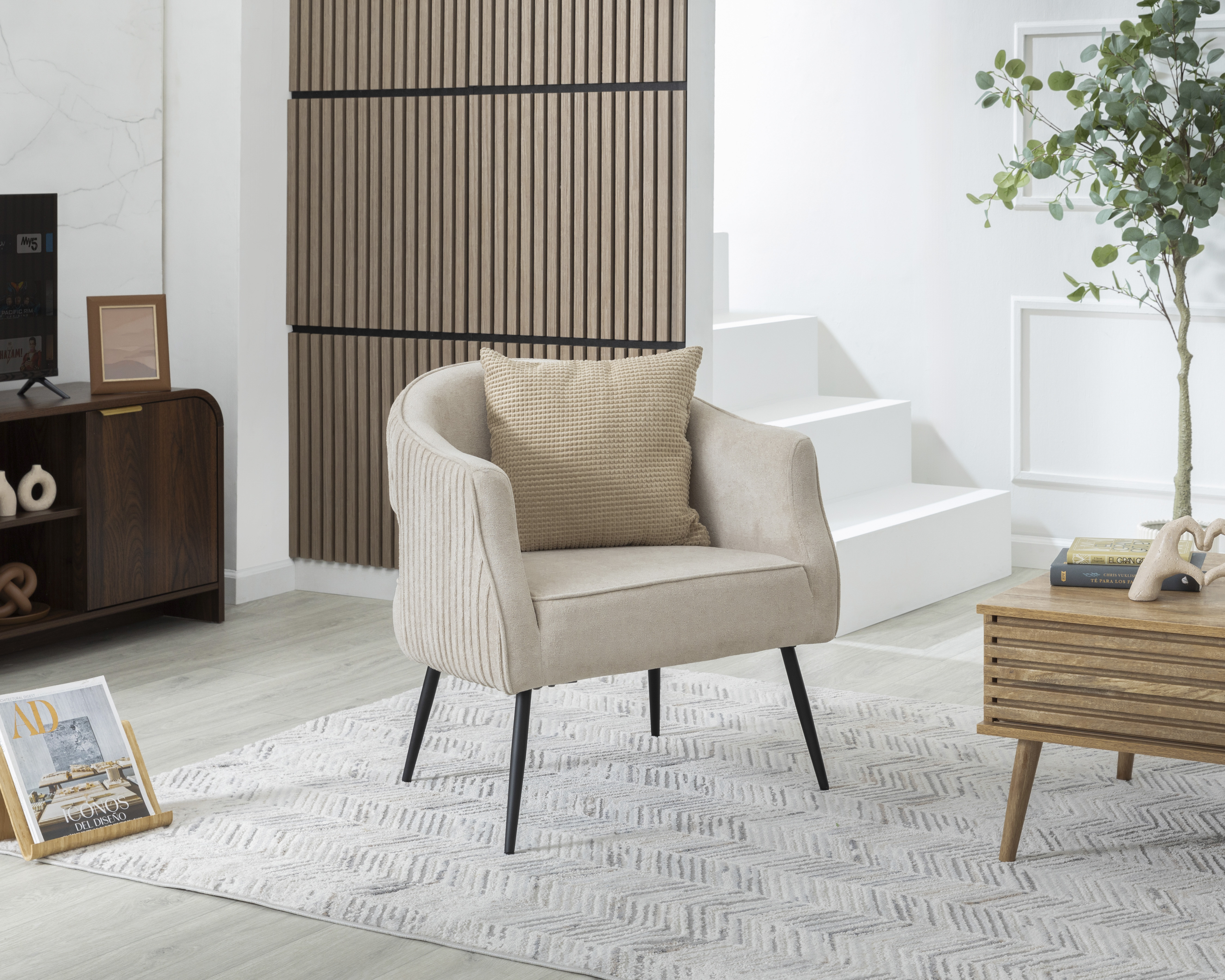 Sillón Ocasional Beige Ikal Hana