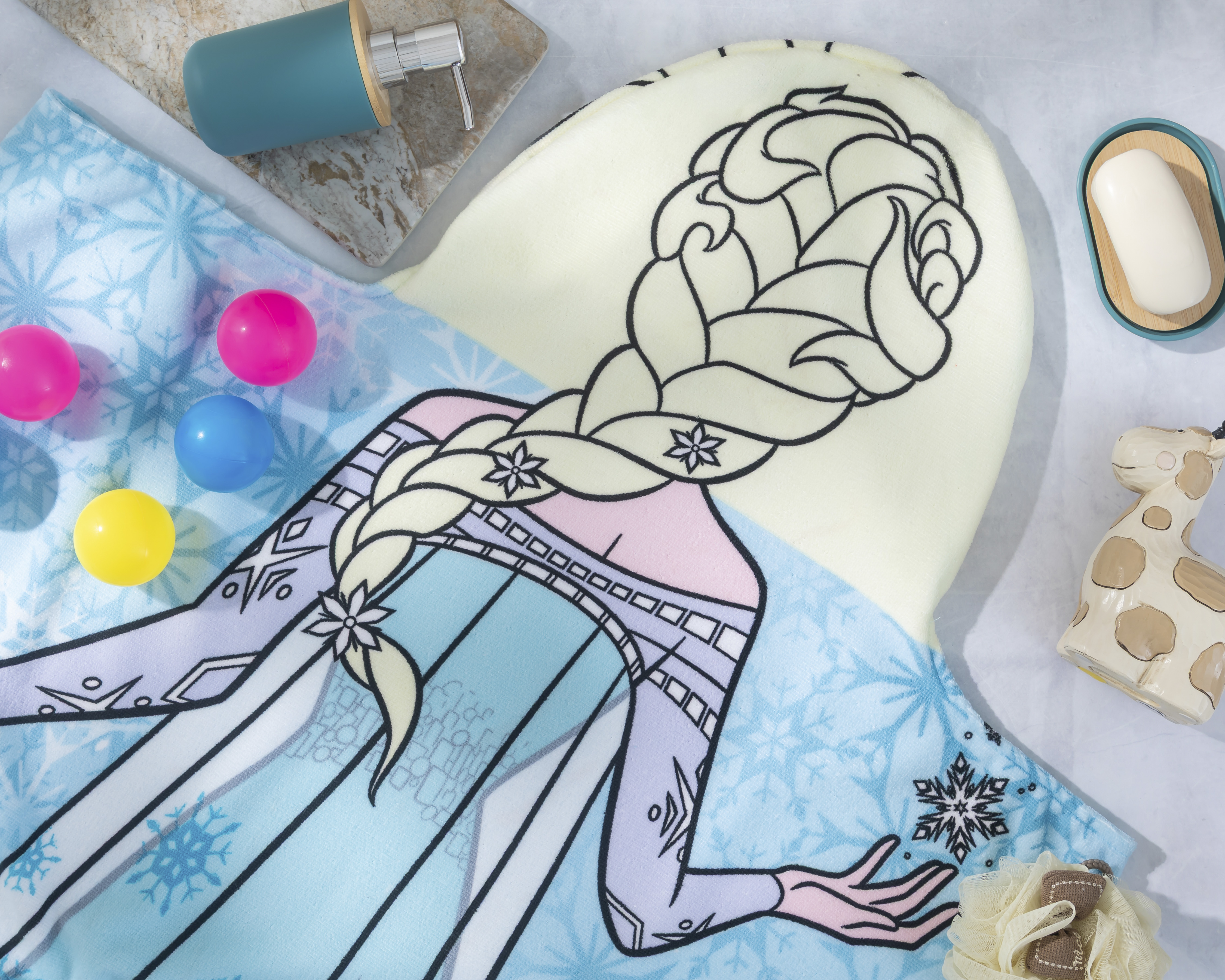 Foto 4 | Foto 4 | Toalla con Capucha para Niña Disney Frozen Estampada