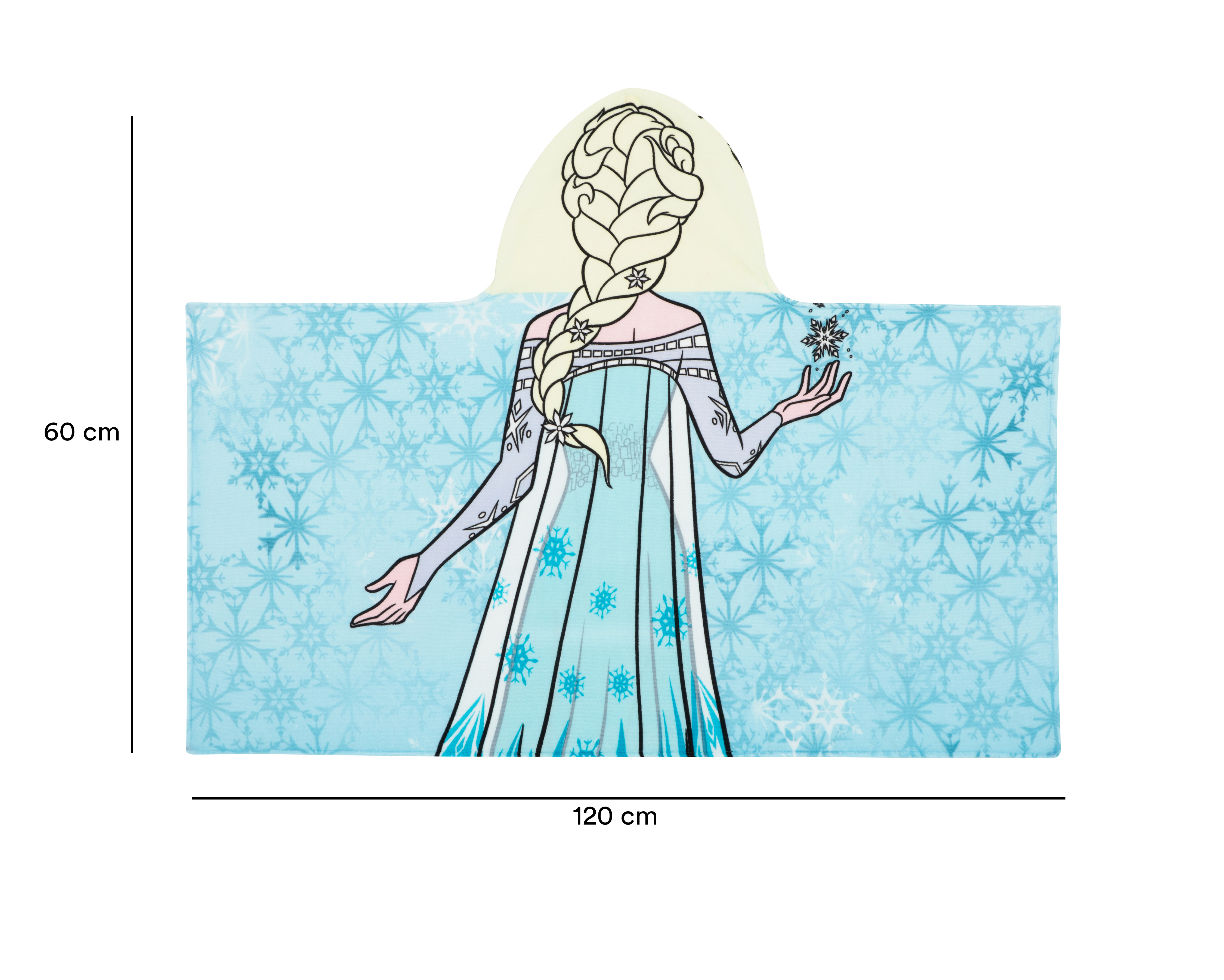 Foto 5 | Foto 5 | Toalla con Capucha para Niña Disney Frozen Estampada
