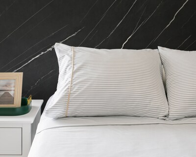 Foto 1 | Foto 1 | Sábana King Size con Fundas para Almohada Starhaus Oria Blanco 4 Piezas