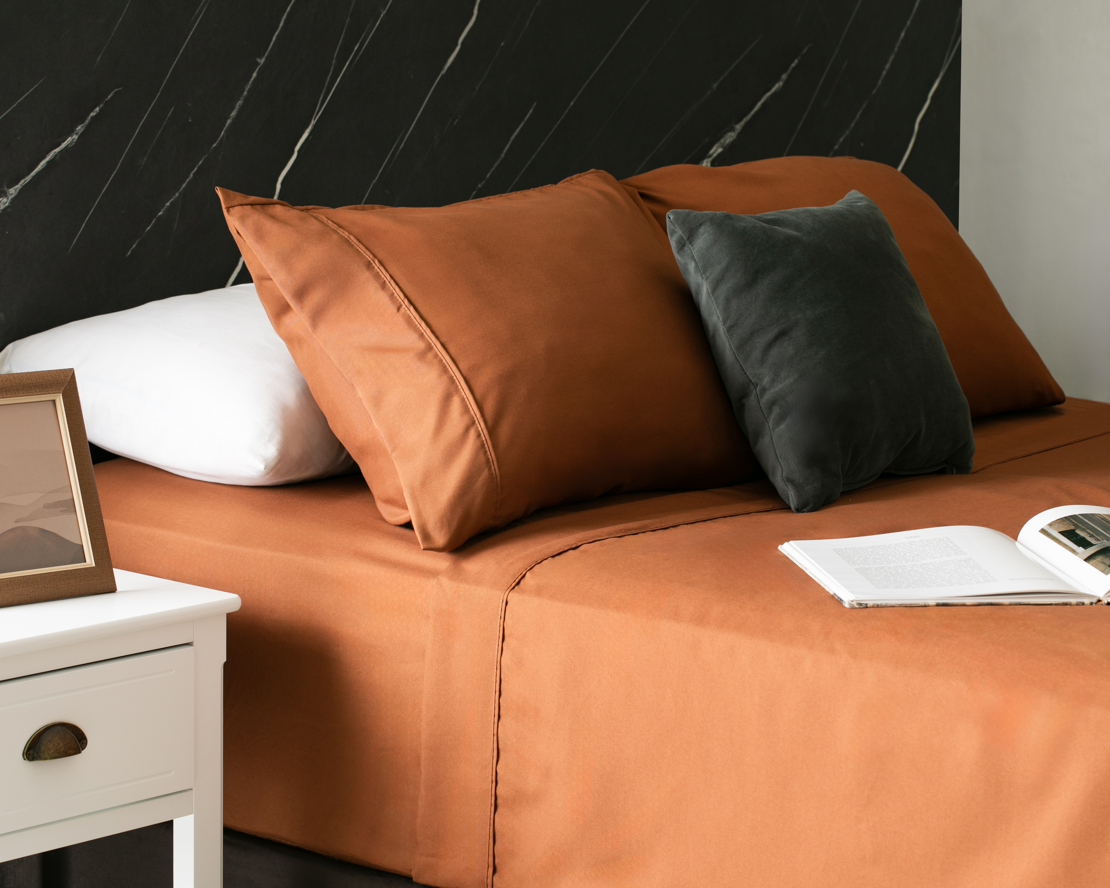 Foto 2 pulgar | Foto 1 | Sábana Matrimonial Starhaus Sula Café 4 Piezas