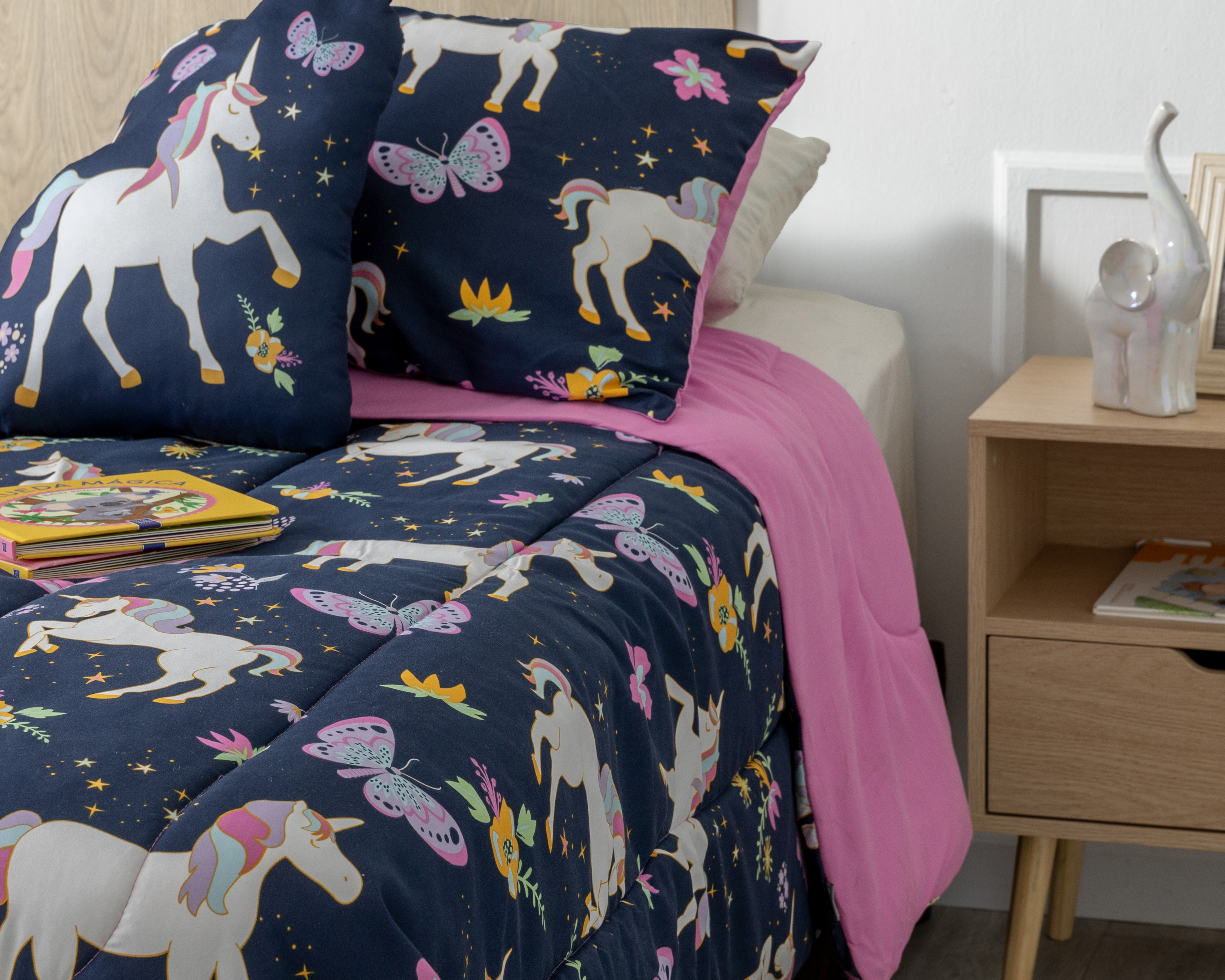 Edredón Individual con Funda para Almohada y Almohada Starhaus Giddy Multicolor 3 Piezas