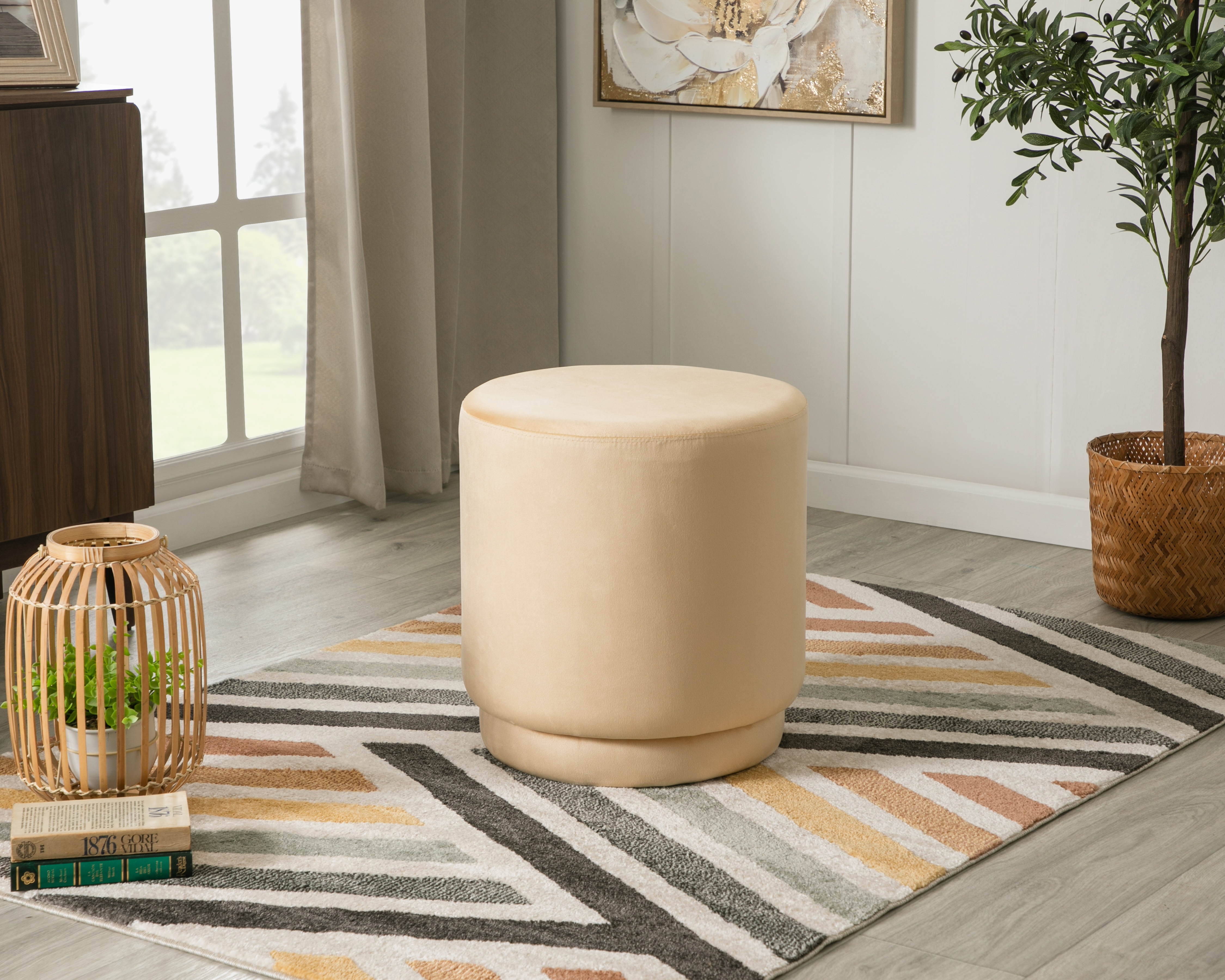 Taburete de Madera Café Claro Ikal Alina