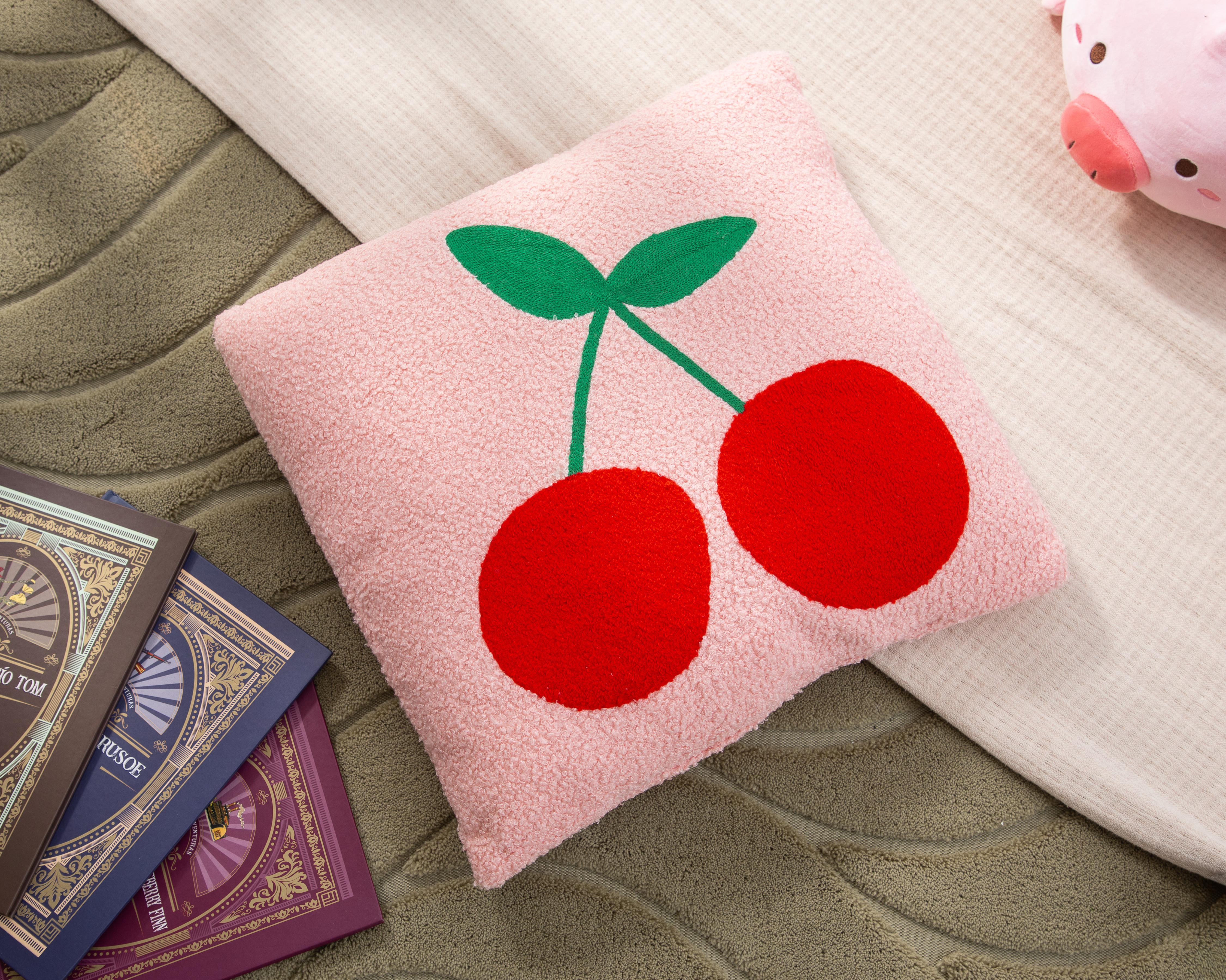 Foto 6 pulgar | Foto 5 | Cojín Decorativo Cerecita