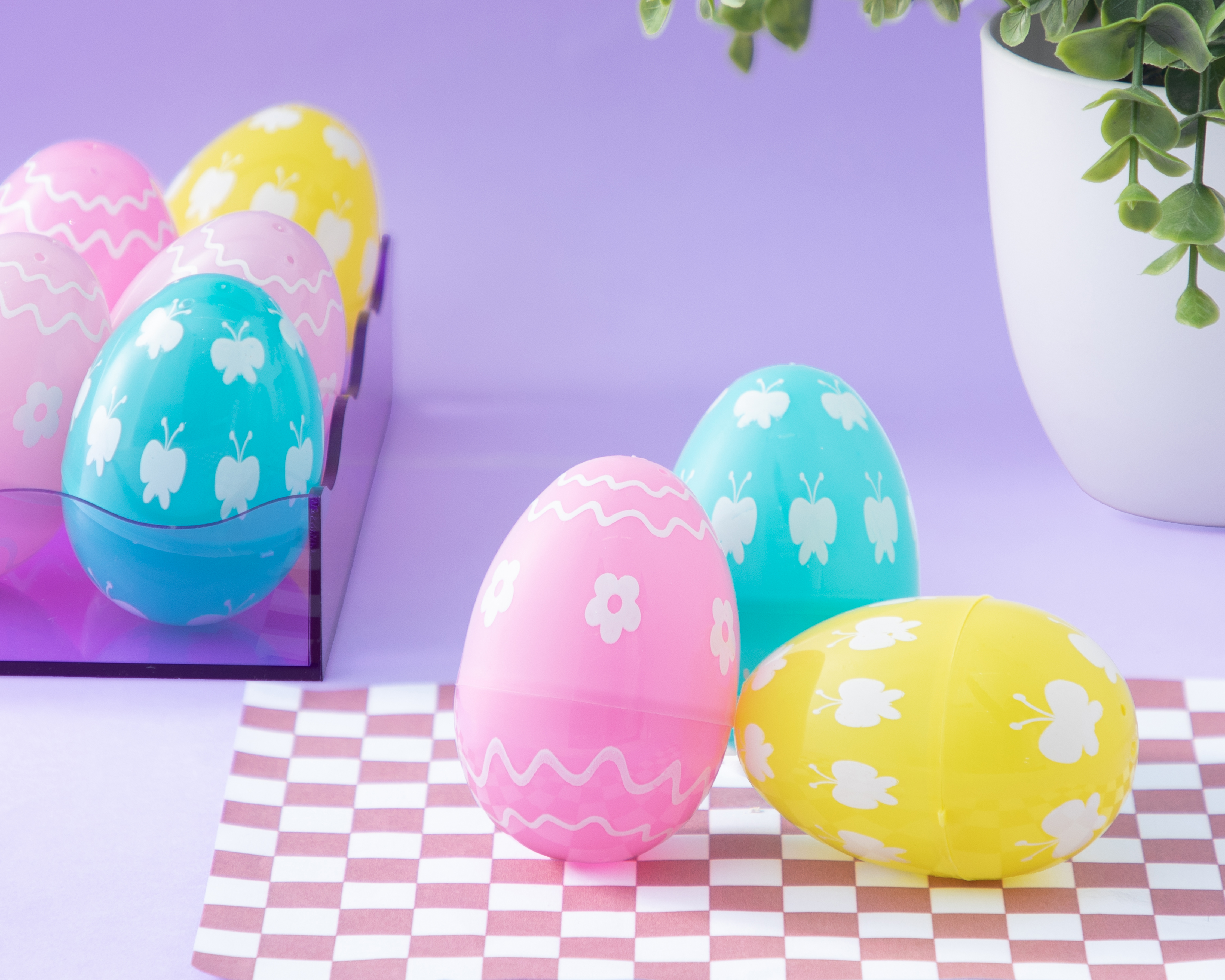 Foto 5 pulgar | Foto 4 | Escultura Huevos de Pascua Pasdel de Plástico 4 Piezas